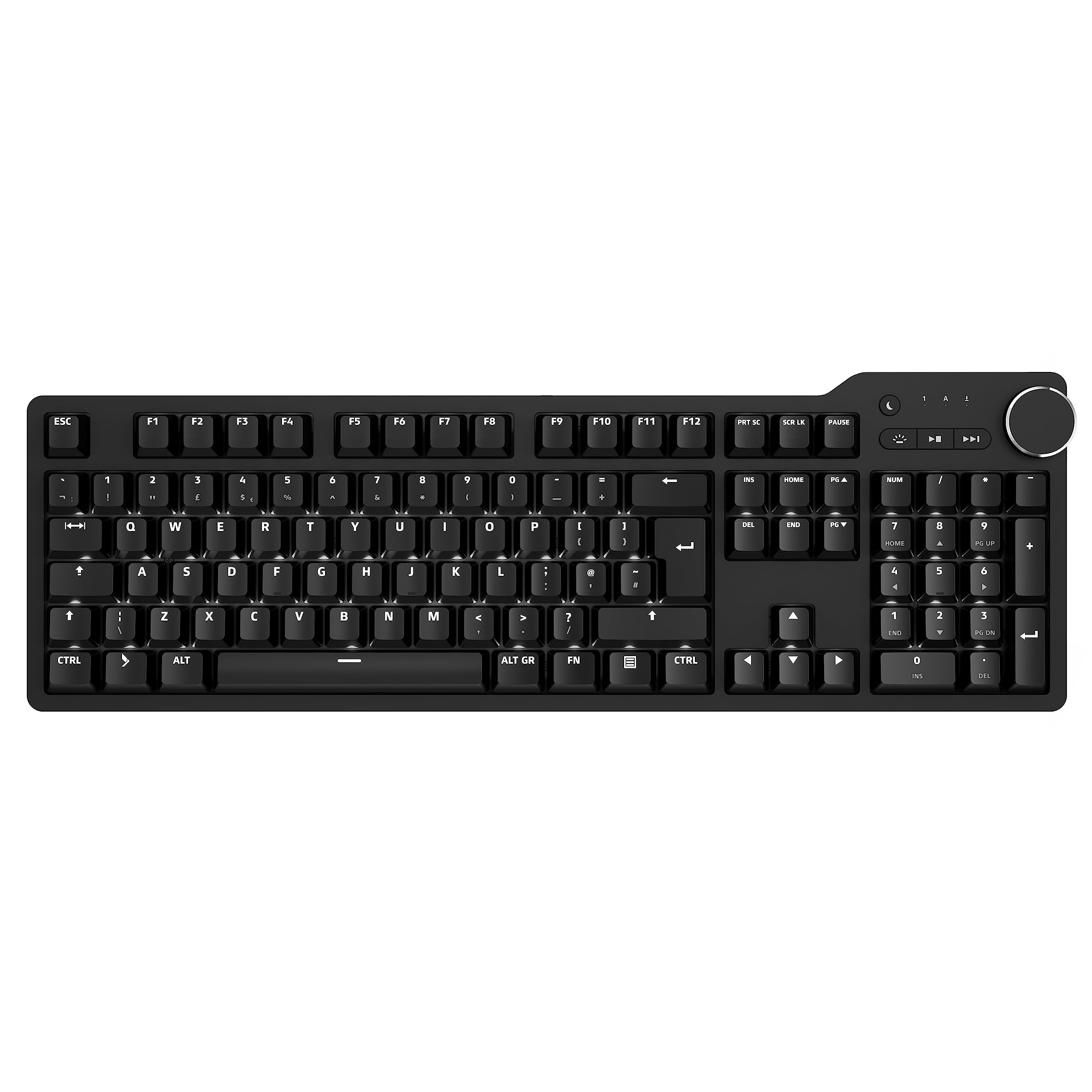 Das Keyboard 6 Professional, UK-Layout, MX-Blue, Black