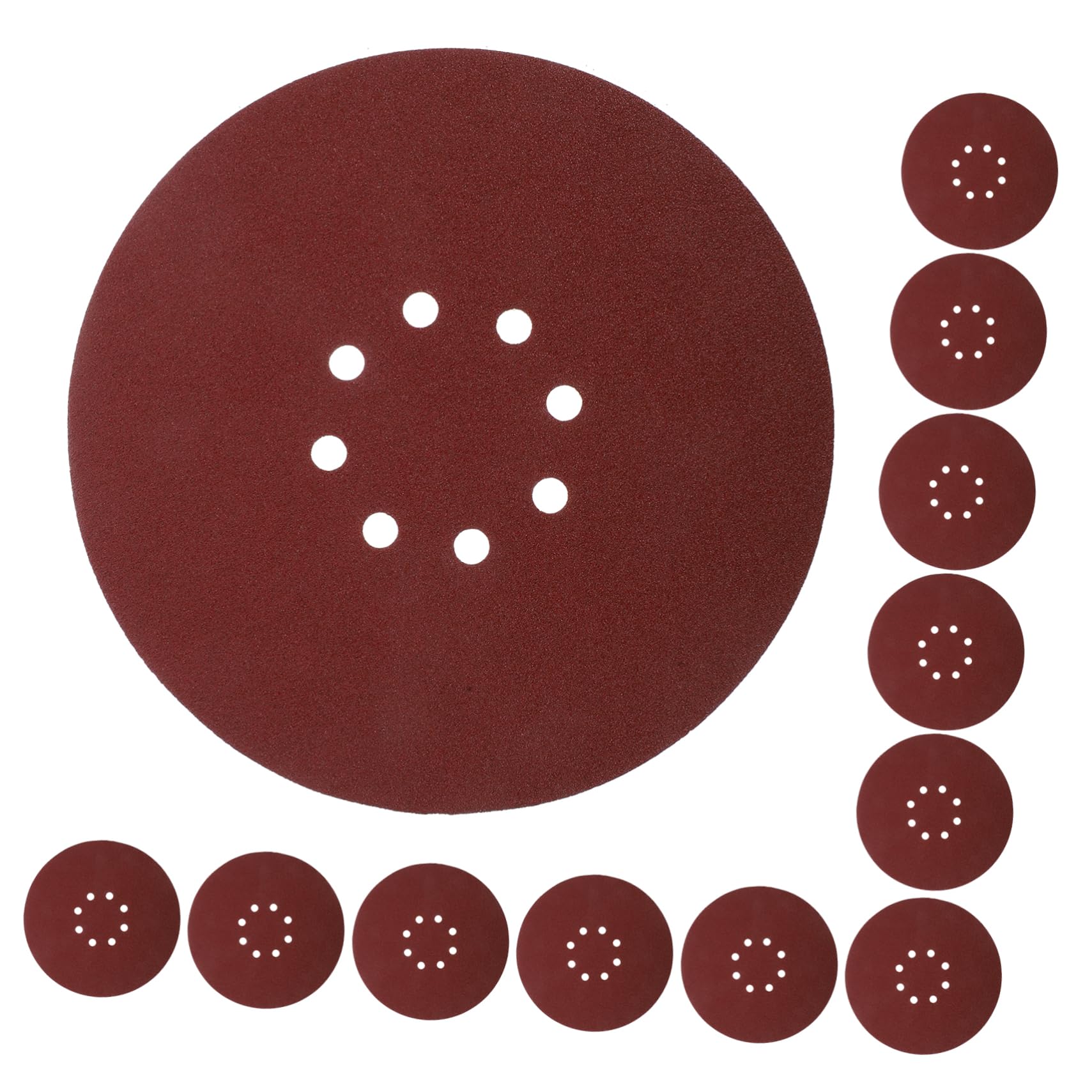 ABOOFAN Enhanced Polishing Discs 50pcs 225mm Drywall Sander Sheets Sticker Attachment for Wall Wood Metal Plastic