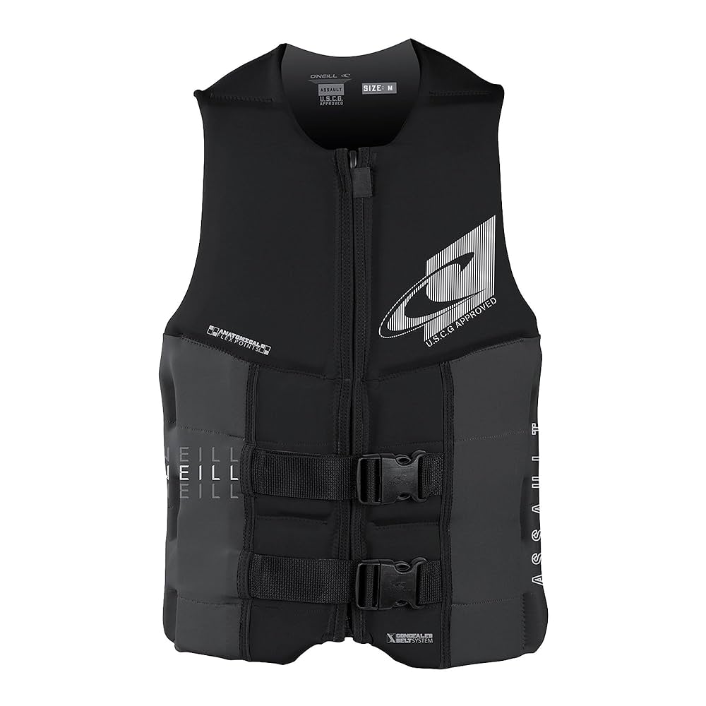 Amazon.com : Oneill Mens ASSAULT FZ USCG LIFE VEST, BLK