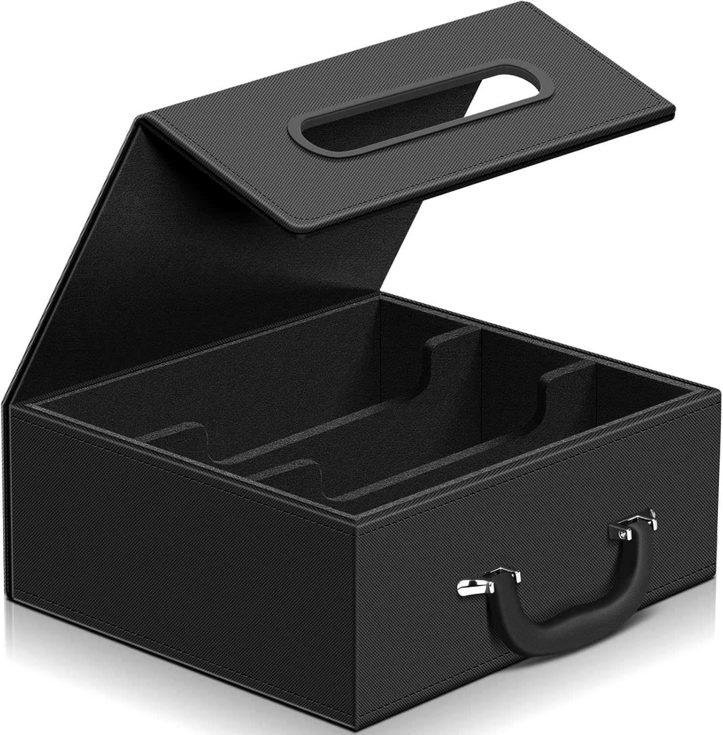 110+ Card Holder Card Deck Case, Leather Closure Commander Card