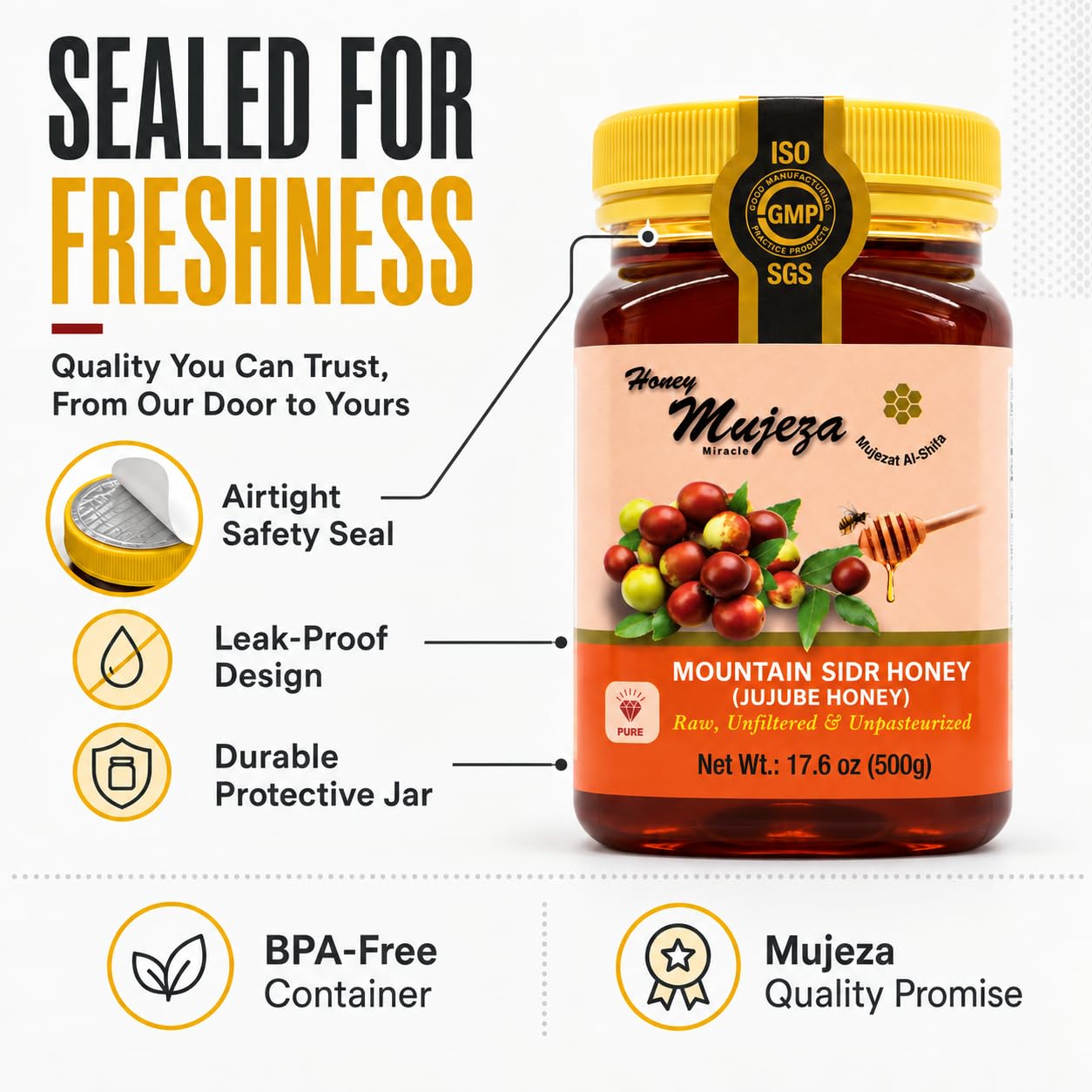 Amazon.com : Authentic Mountain Sidr Honey - Jujube Honey