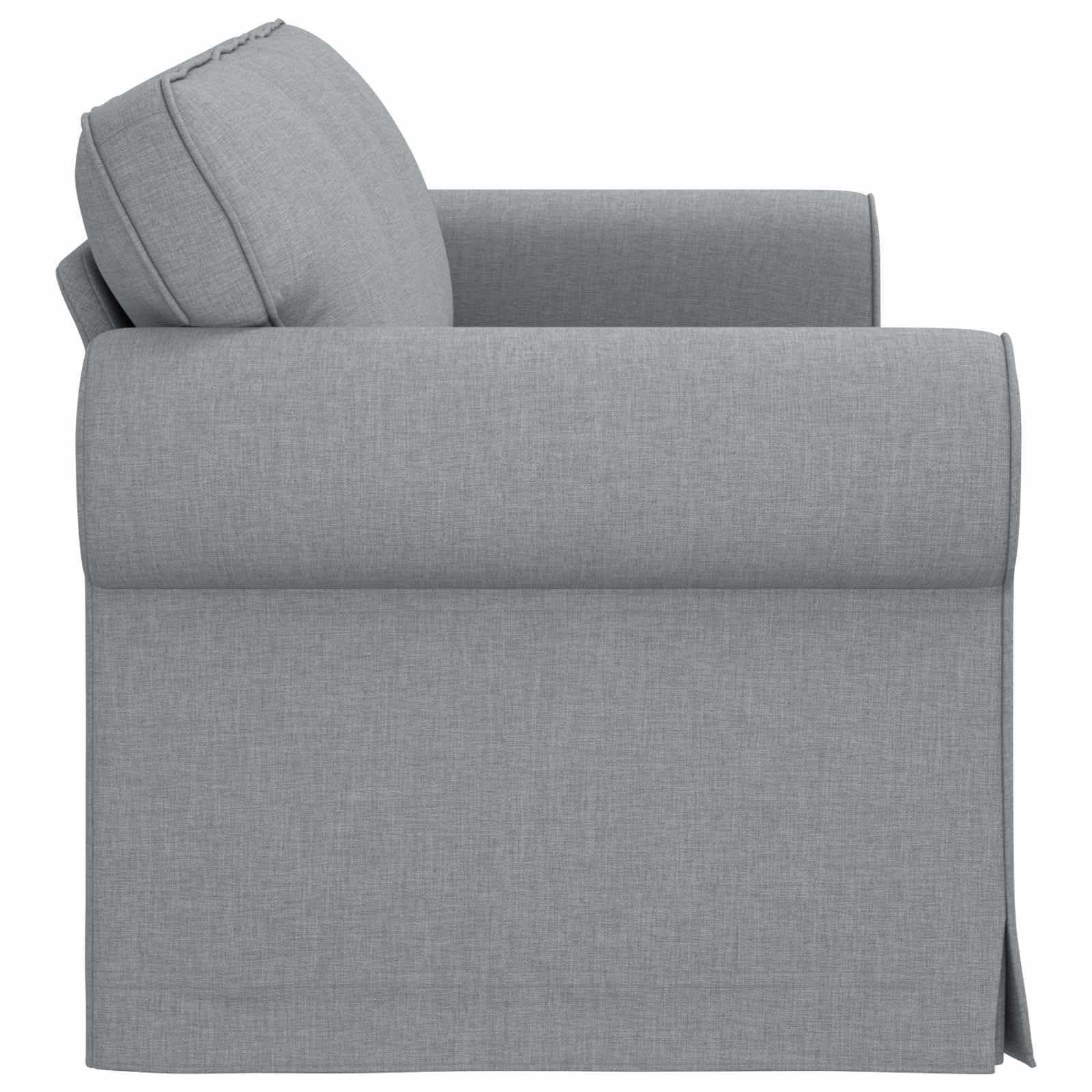 vidaXL Divano Grigio Chiaro 215 x 82 x 80 cm Tessuto, Divano Moderno, Design Ergonomico, Arredo Sezionale, Soggiorno Confortevole, Poltrona Contemporanea