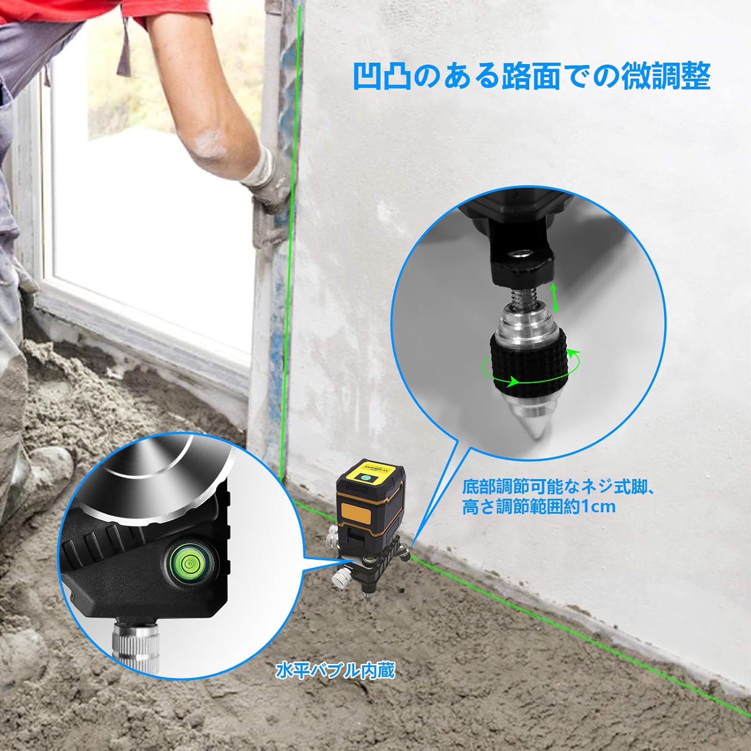 Image showing the Janmifly RS01S adapter mounted on a tripod using the 5/8-inch female thread.