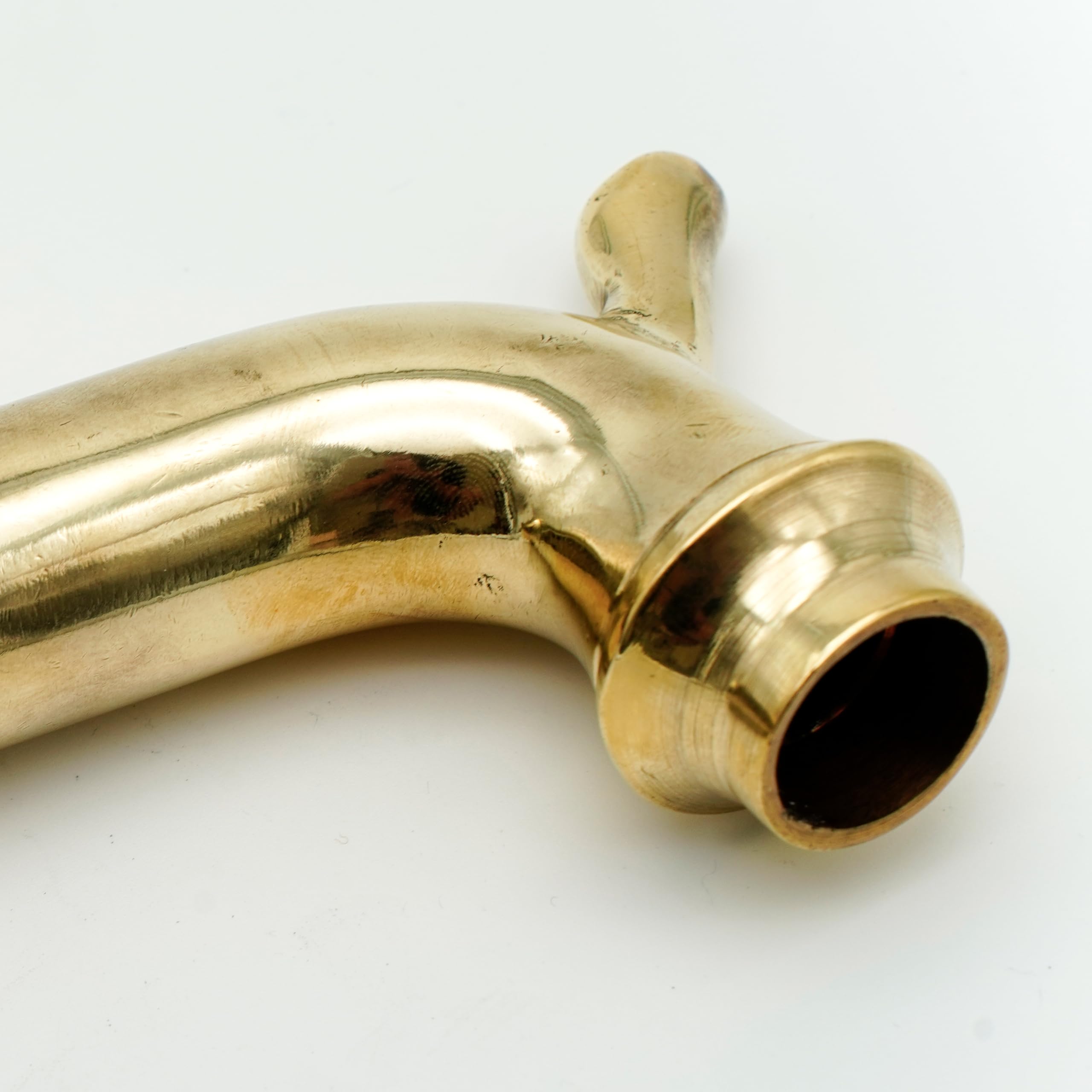 L'ARTISTICA F.LLI PERINCIOLI | Erogatore Continuo con Gancio Attacco 1/2" M, Erogatore in Ottone per Fontane a Colonna o Muro, 41x120mm