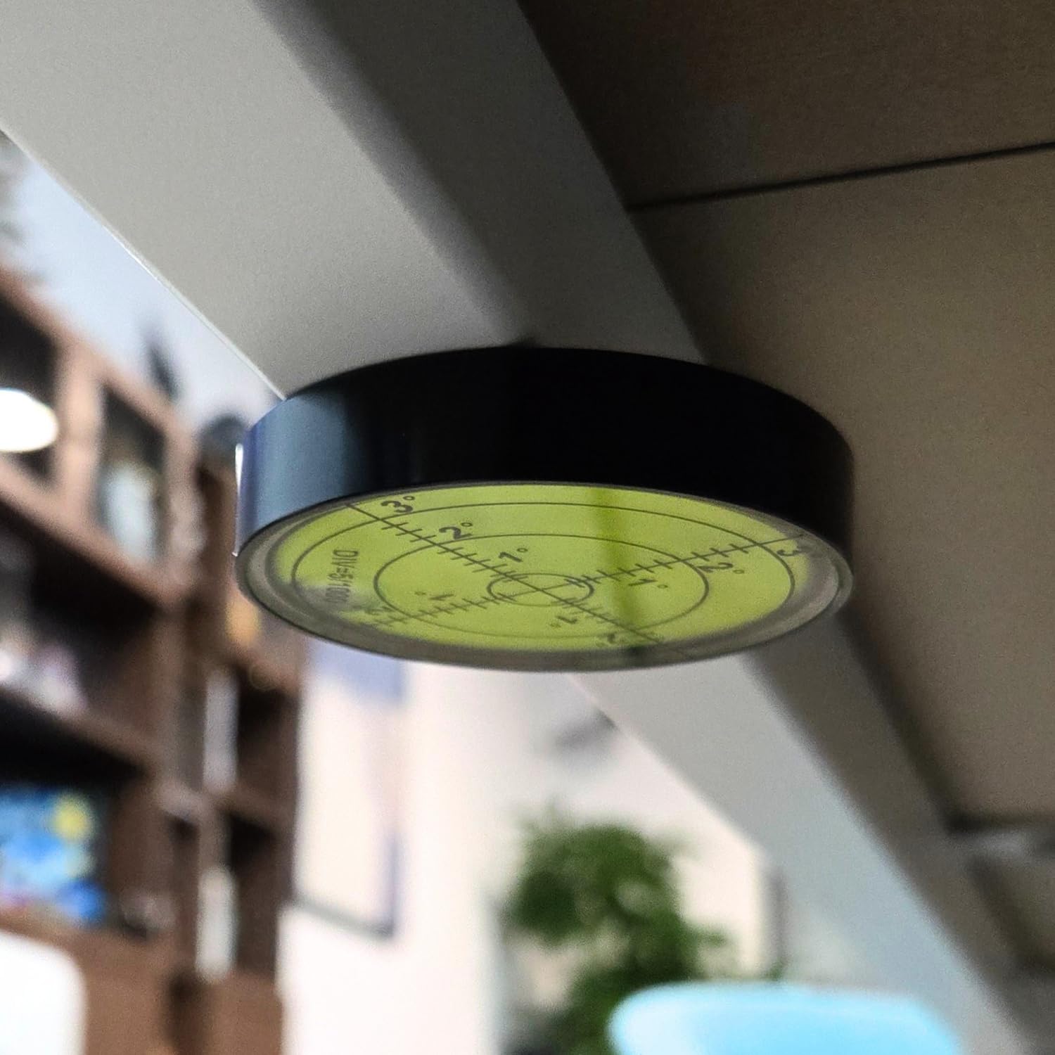 Fotoconic Livella professionale magnetica circolare a bolla, alta precisione, con scala graduata (nero)