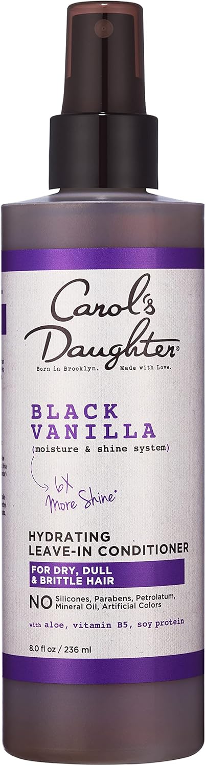 Carol’s Daughter, Black Vanilla Hydraterende leave-in spray, voor droog, dof en broos haar, 236 ml
