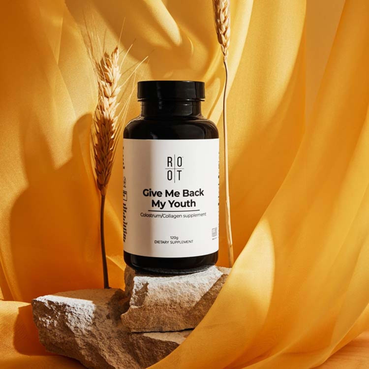 ROOT Wellness Rinderkolostrum & Kollagen Pulver | 120 g Nahrungsergänzung | Pulver mit Rinderkolostrum und Kollagen – ideal für die tägliche Ergänzung einer ausgewogenen Ernährung.