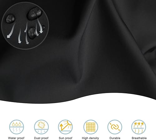 Miniatura 4 de Cubierta para sierras ingletadoras, tela Oxford impermeable de alta densidad, 28 pulgadas de ancho x 24 pulgadas de alto x 28 pulgadas, apta para la