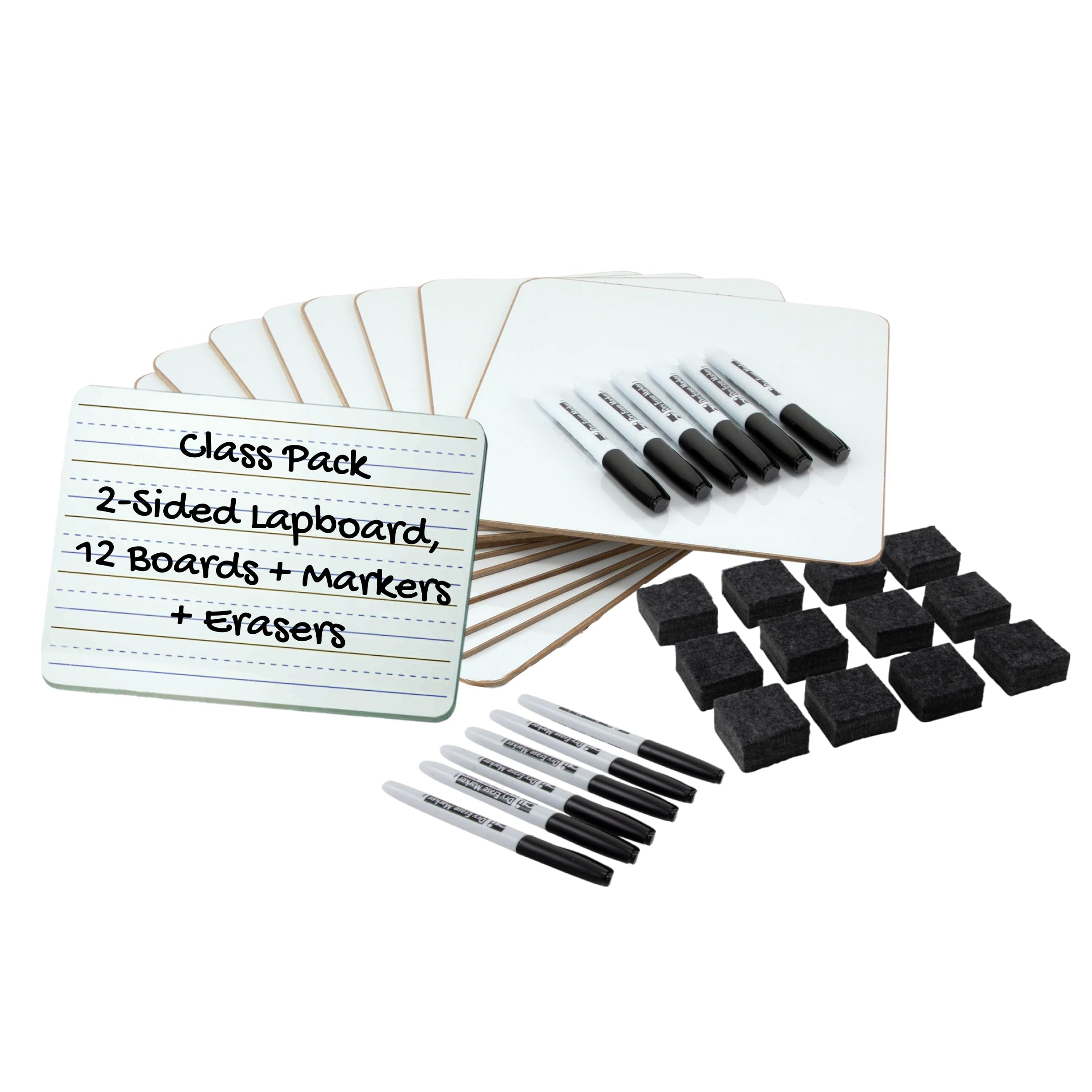 Amazon.com : Charles Leonard Dry Erase Board Class Pack - Includes
