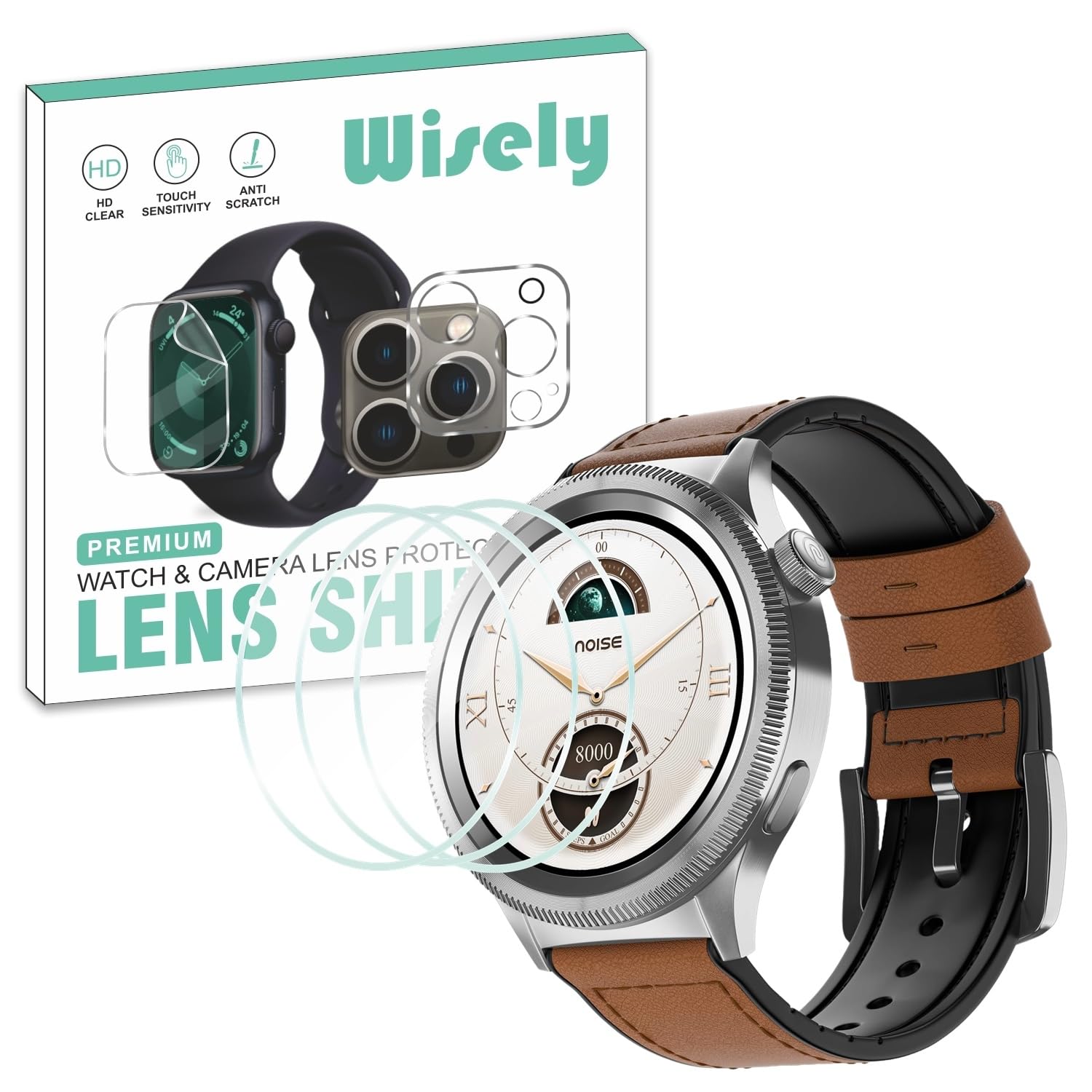 Wisely |3pcs| Tempered Glass For Noise Halo 2 (1.43" Inch) Smartwatch Screen Guard Protector, Bubble Free, Clear HD (B0DHPJ9FNC) Amazon Price History, Amazon Price Tracker