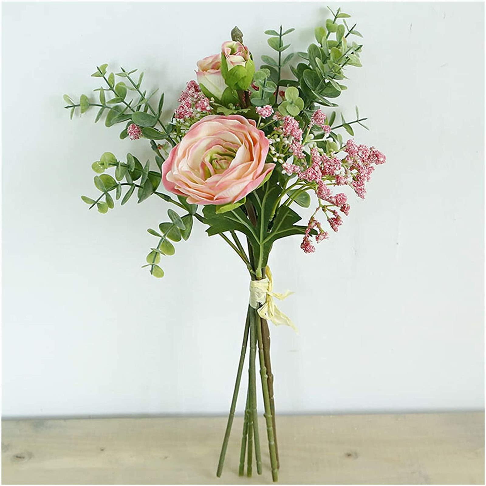 XDLEDMKIZ Artificial Flowers Lifelike Fake Greenery Foliage Gypsophila Plastic Flowers Holding for Wedding Decorations Table Fake Flowers