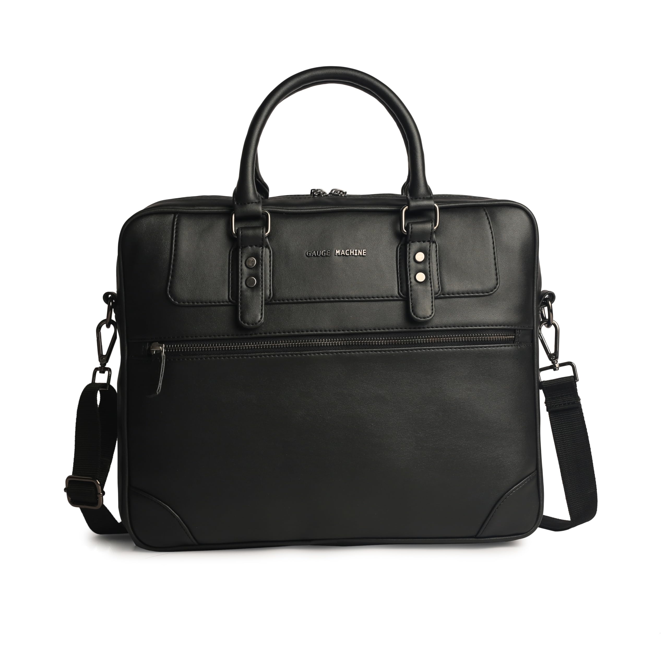 Gauge Machine 13" Black Laptop Bag for Women and Men with Detachable Strap and a Zip in Front (GMLPB0523023BLK) (B0CL6PQSDN) Amazon Price History, Amazon Price Tracker