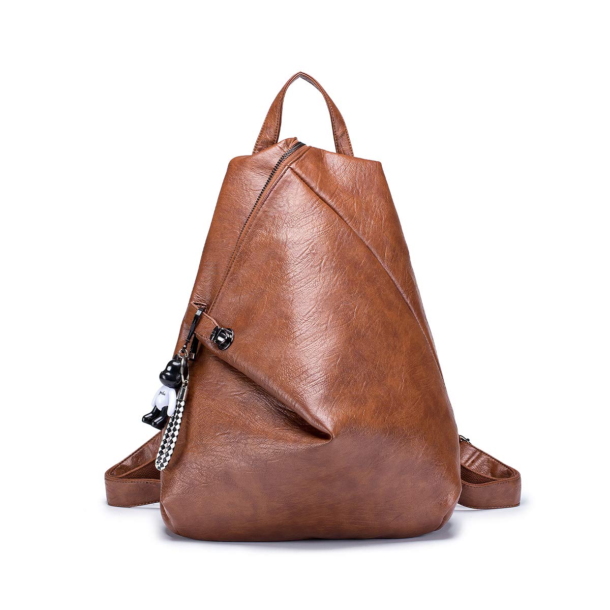 Tisdaini Women's backpacks Fashion casual travel school business Shoulder Handbags UK895 Brown