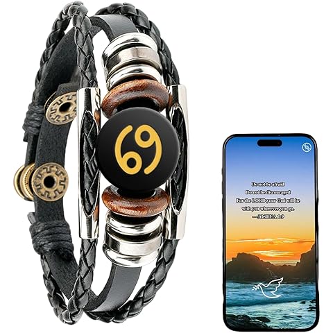 Daily Bible Verse Bracelets, Bible Verse Bracelets Vintage Zodiac Constellation Lea...