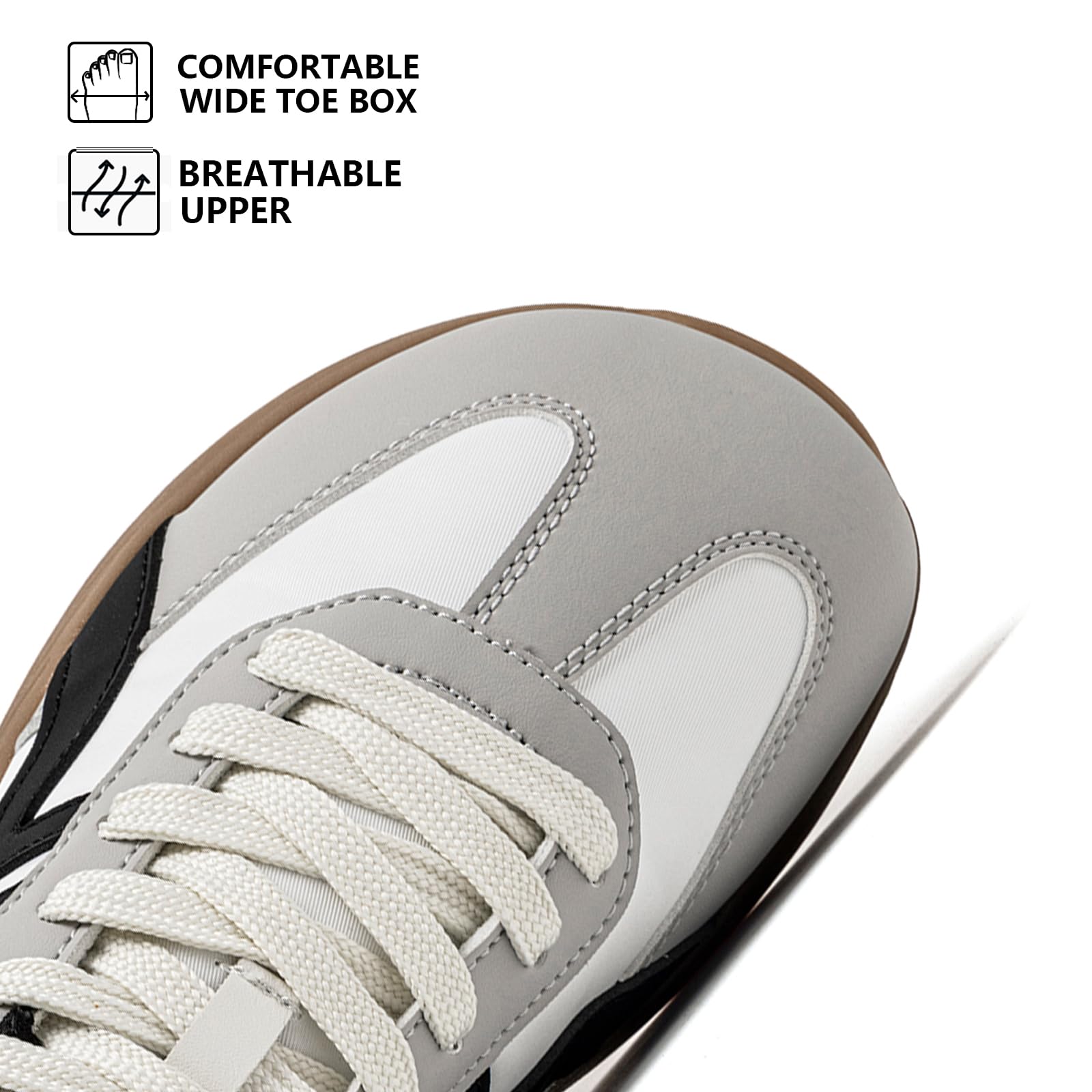 HOBIBEAR Zapatos descalzos unisex | puntera ancha | zapatillas transpirables para el tiempo libre - 3