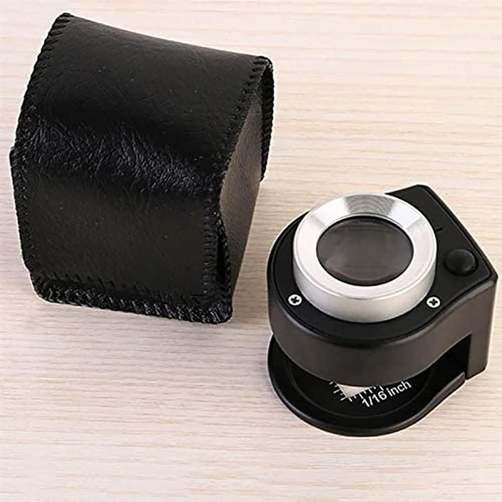 Lupa De Metal HD, Lupa De Tela 30X con Escala Precisa Y 6 Luces LED, Recargable por USB, para Reparación De Relojes, Lectura De Monedas, Joyas, Sellos Y Manualidades.