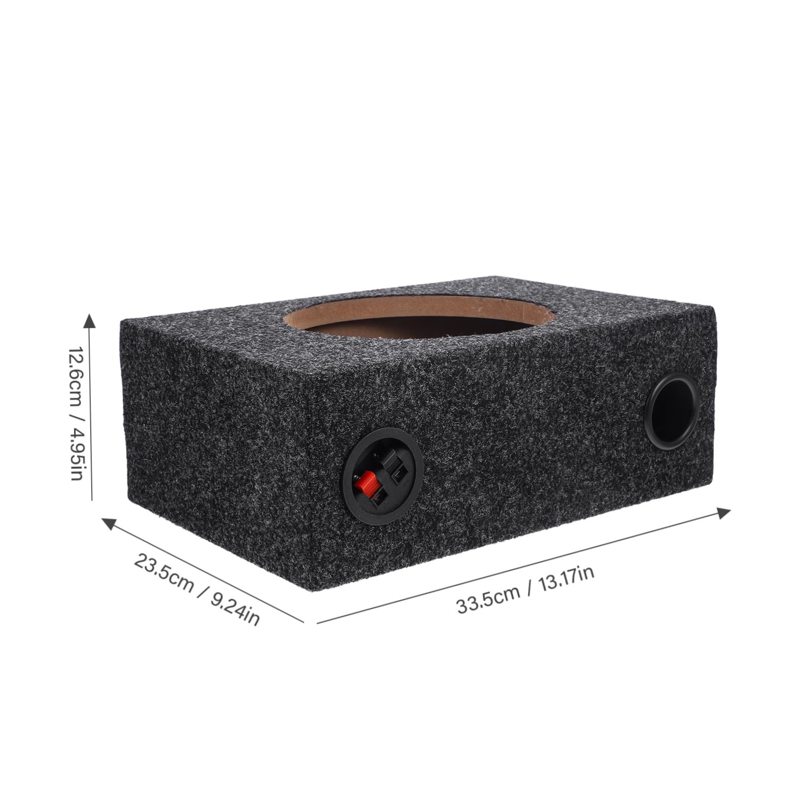 Caja De Subwoofer Sellada Caja Recintos del Subwoofer del Coche Subcuadro Recinto Alfombrado para Subwoofer Gabinete De Subwoofer Alfombrado Sellado Altavoces Sello Altavoz Felpa