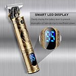 YiLFo Clippers pour la coupe des cheveux, sans cordon de barbe, Clipppers pour les hommes avec LED Affichage, T-lame électrique de cheveux, USB Zero Gapped Shavers rechargeable, ensemble de coupe de cheveux