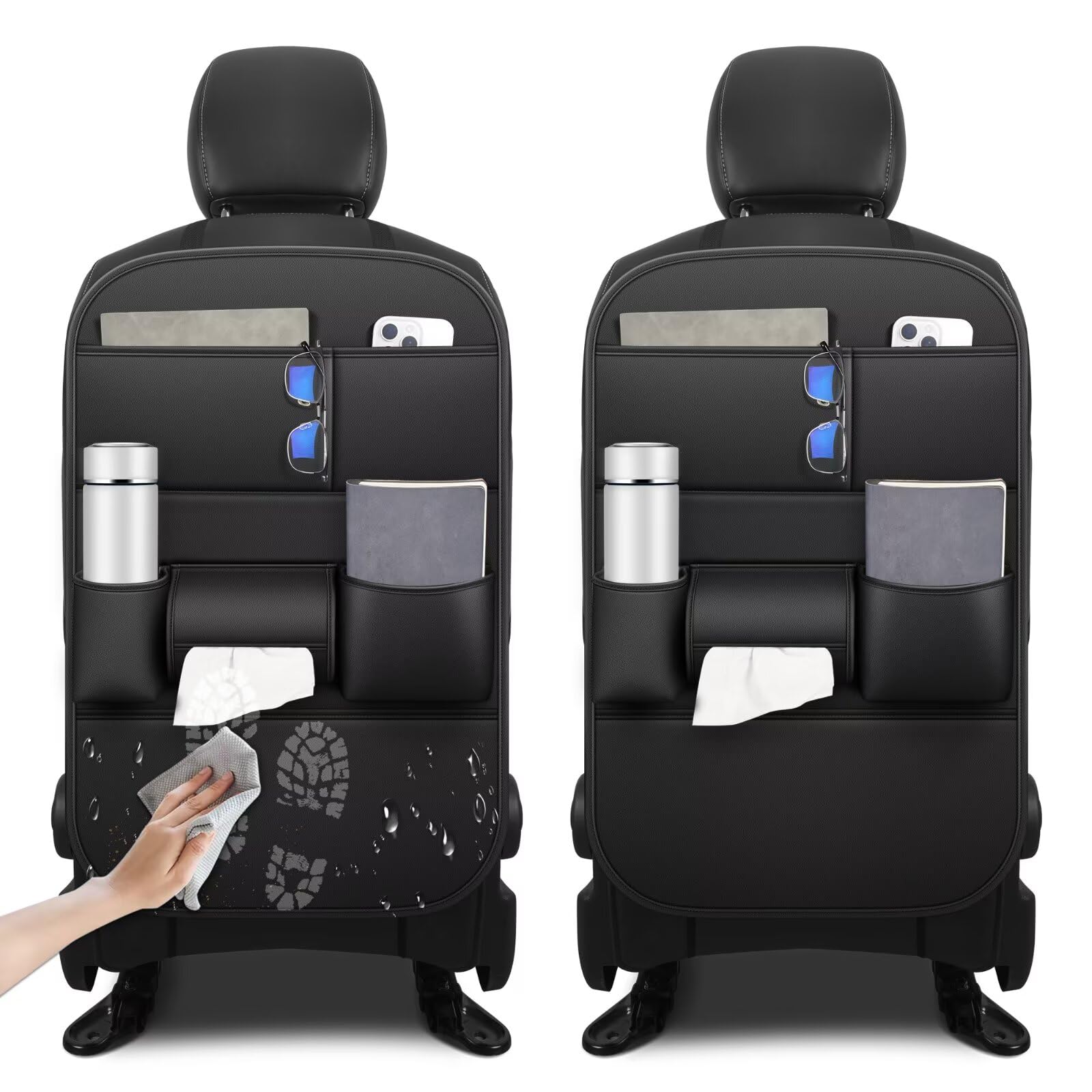 Kick Mats Back Seat Protector for Ford F150 2 Pack
