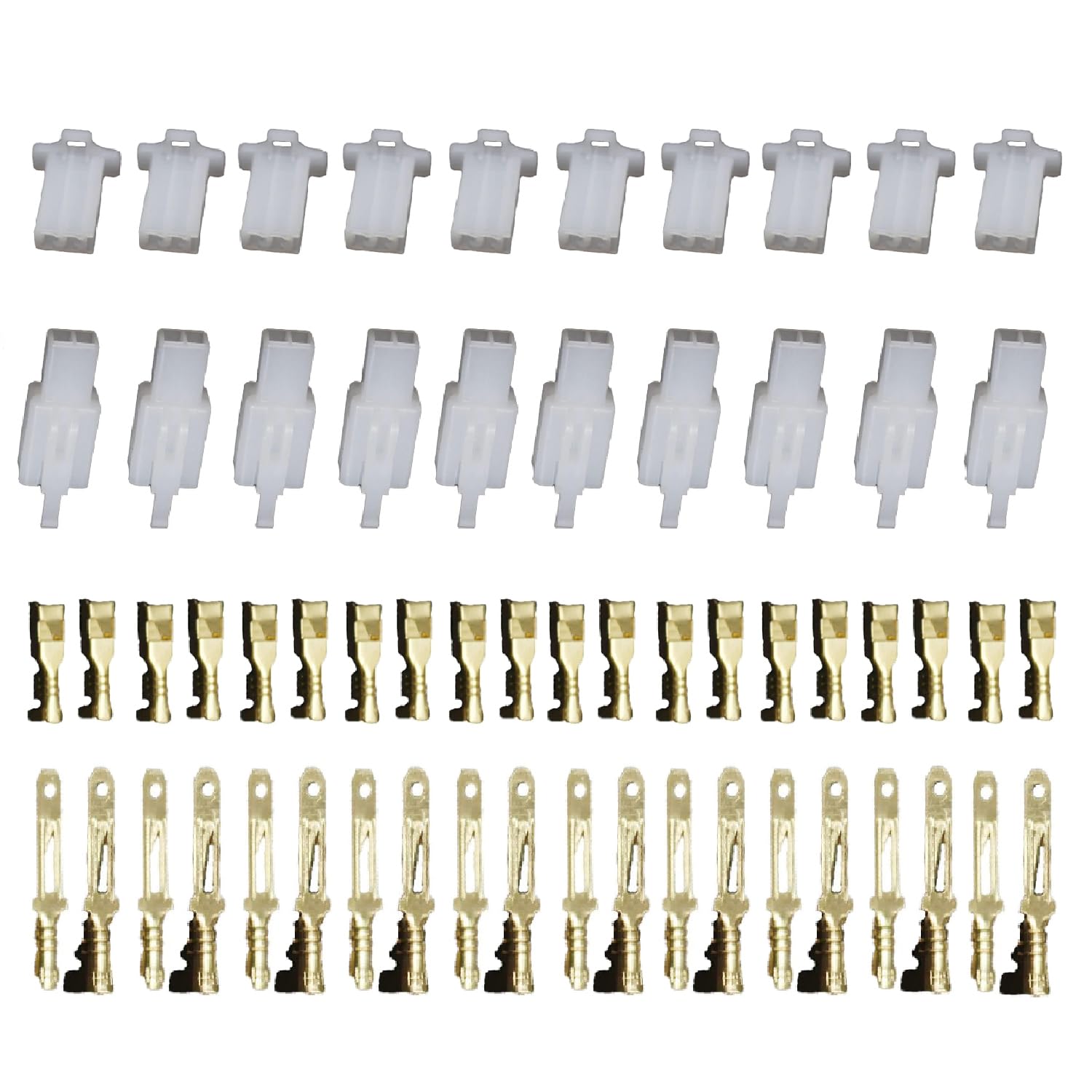 KP Original (10 Sets Pack) 2 Pin 2.8mm Wire Harness Motorcycle Sensor Connector Automotive Cable Socket-image-44