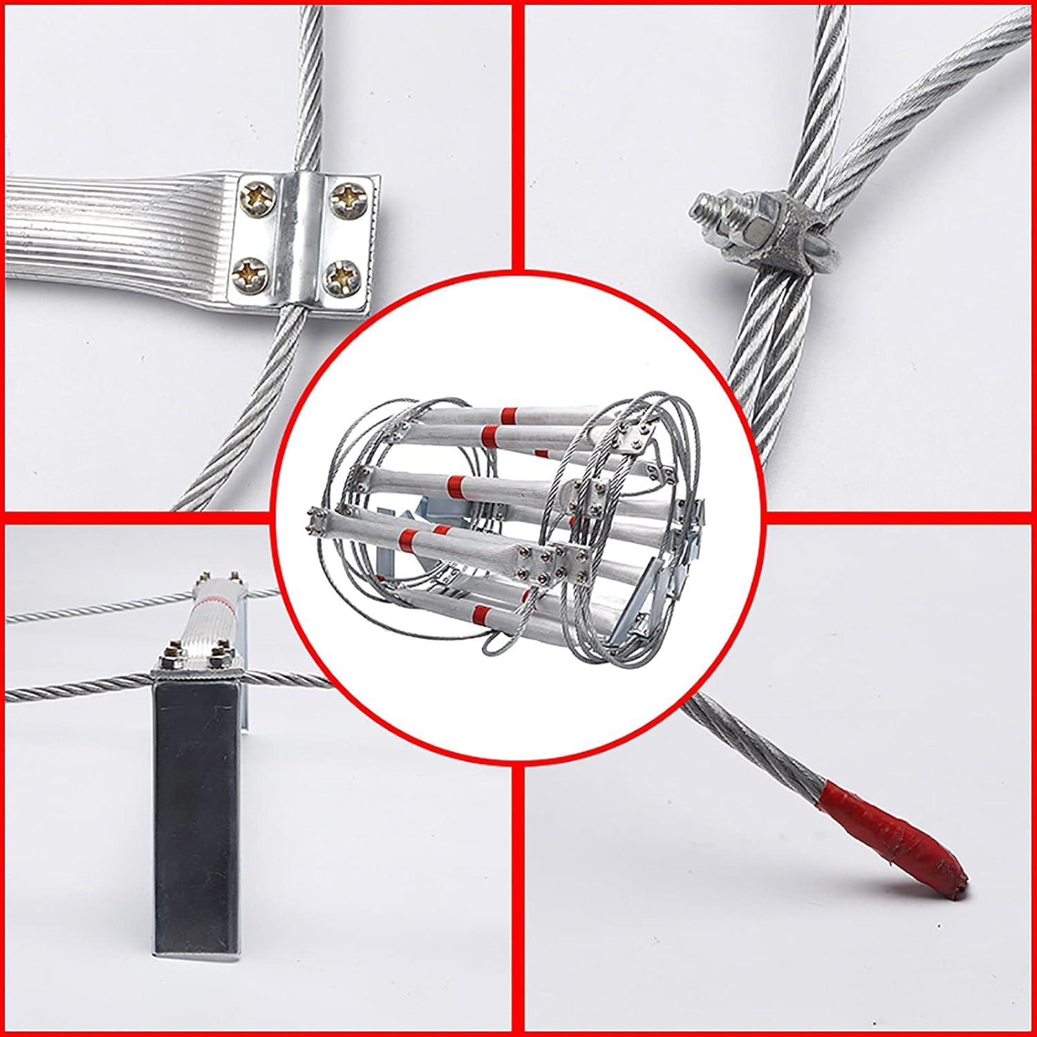 Échelle de Corde,Echelles de Corde de sécurité,échelles d'incendie d'urgence,échelle Pliante Portable, pour Fenêtre et Balcon, D'évacuation d'urgence,Capacité de Charge Jusqu'à 400 kg (5m)