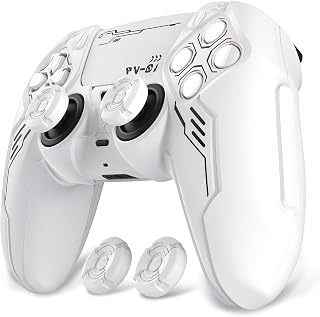 playvital Mecha Edition Silicone Case for PS5 Controller with 2 Covers and 6 Stickers, Non-Slip, Compatible with Charging Price In India