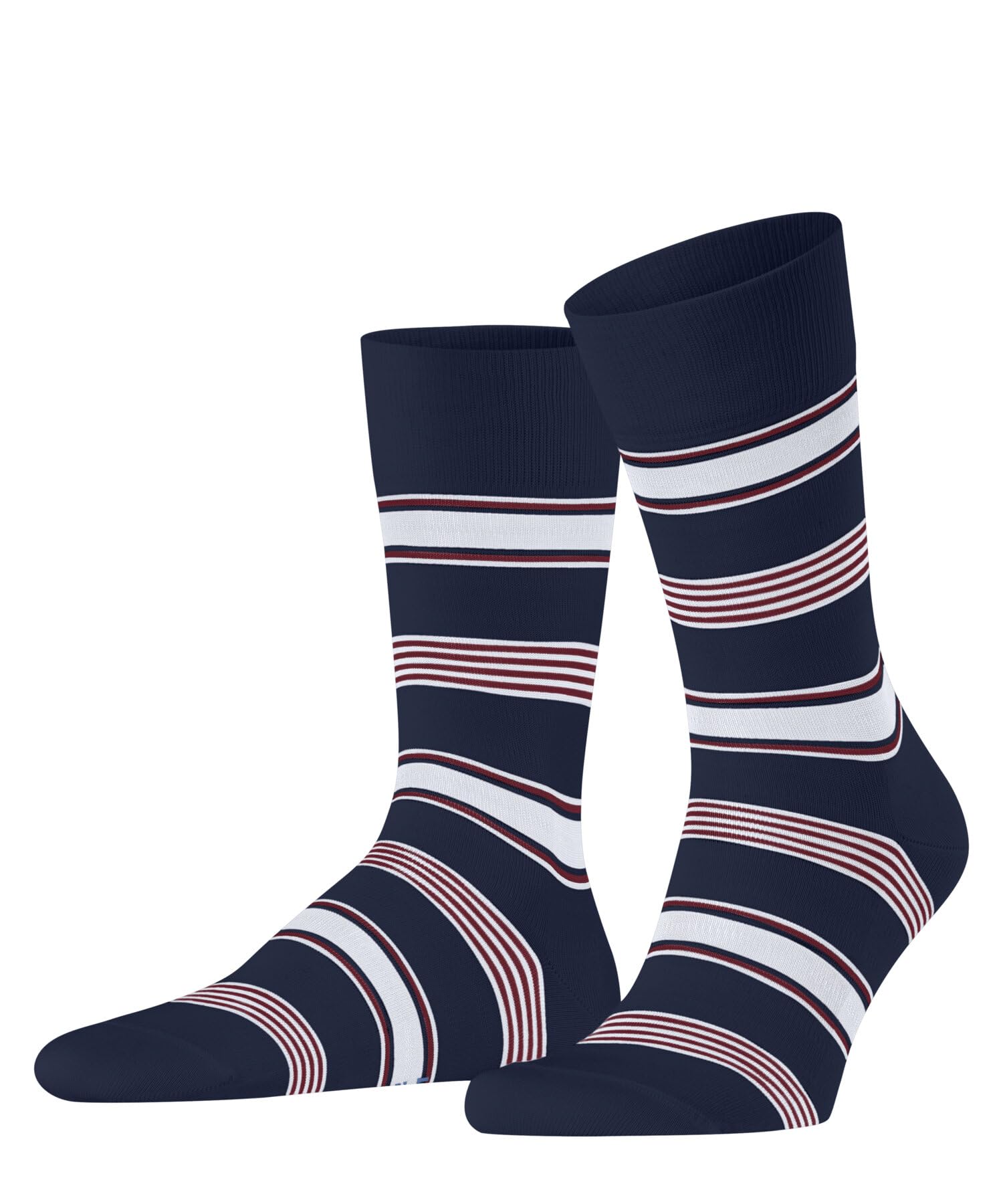 FALKE Herren Marina Stripe Socken atmungsaktive nachhaltige biologische Baumwolle verstärkte Herrensocken gestreift langlebig Allrounder für Business Alltag 1 Paar