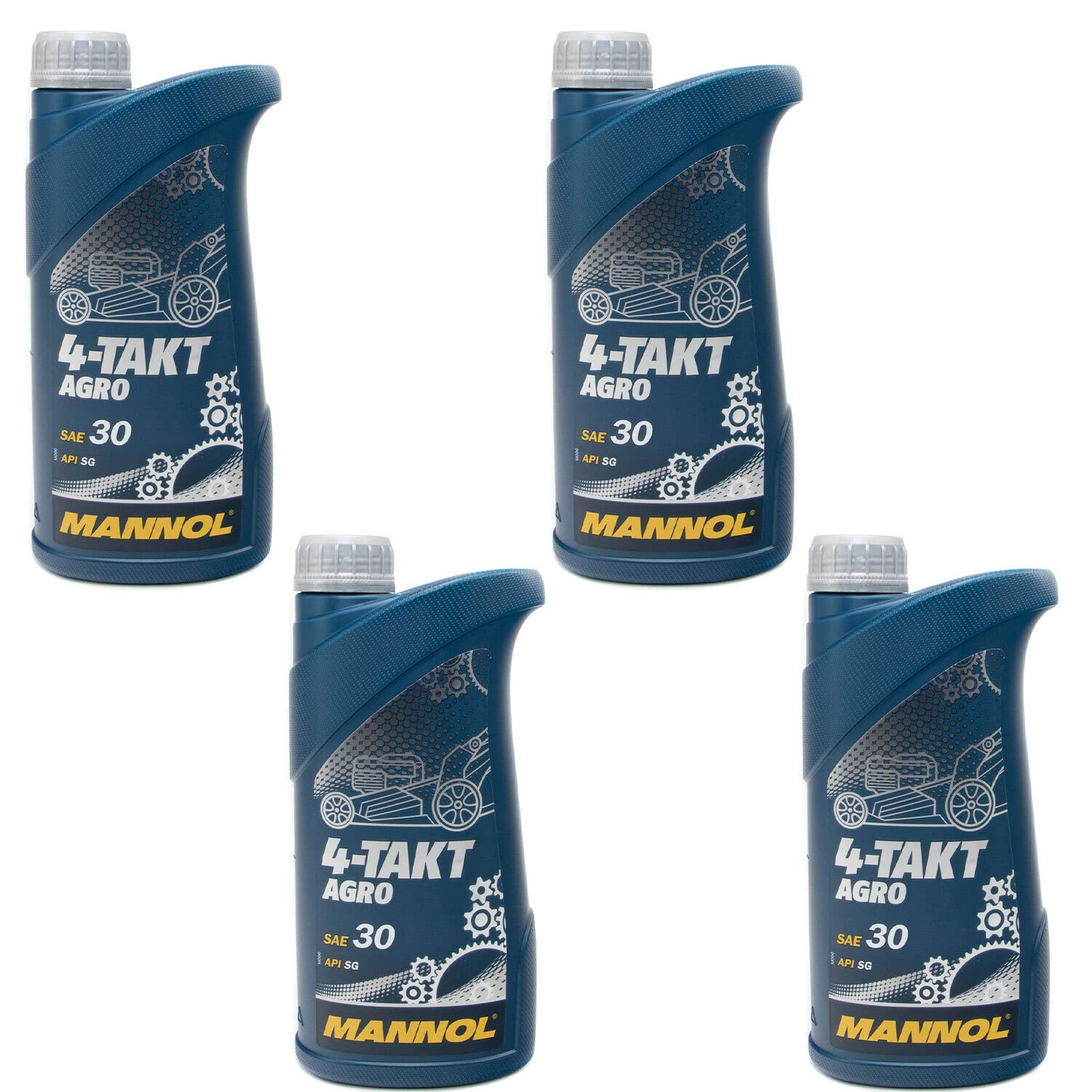 Motoröl Motor Öl für 4-Takt Traktoren Rasenmäher Agro SAE 30 MANNOL API SG 4 X 1 Liter