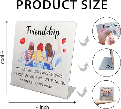 Miniatura 2 de Regalos de amistad para mujeres, regalo de cumpleaños para amigas, acero inoxidable especial para ella, regalos de cumpleaños para mejor amiga,