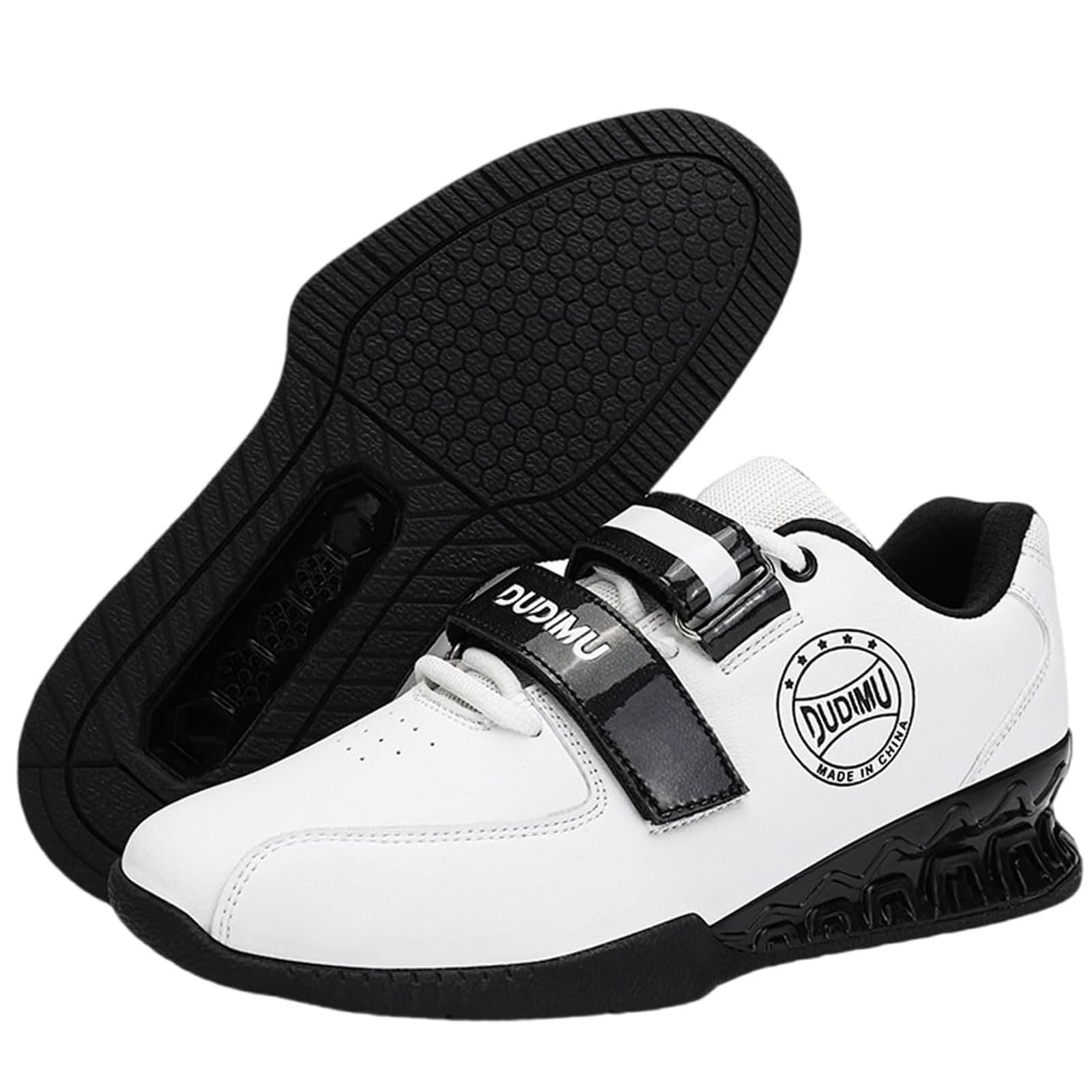 Scarpe da Sollevamento Pesi da Uomo, Scarpe Squat Uomo, Supporto per Il Tallone, Attrezzatura Palestra per Sollevamento Pesi, Cross Training, Squat Pesanti, Suola Rigida, Competizione