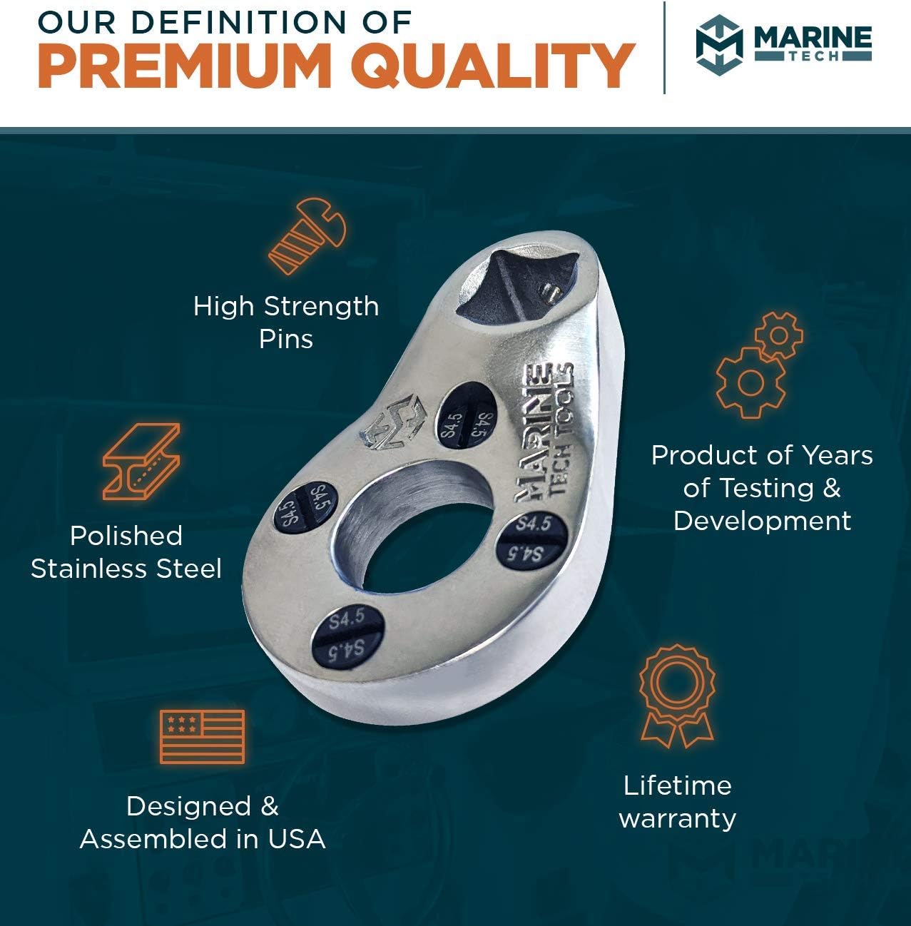 Marine Tech Tools, Outboard Trim/Tilt Pin Wrench AMT0006-32mm x 4mm with S-4 pins - Trim caps fit All SHOWA Manufactured Trim/Tilt Units on Yamaha, Honda, Evinrude : Sports & Outdoors
