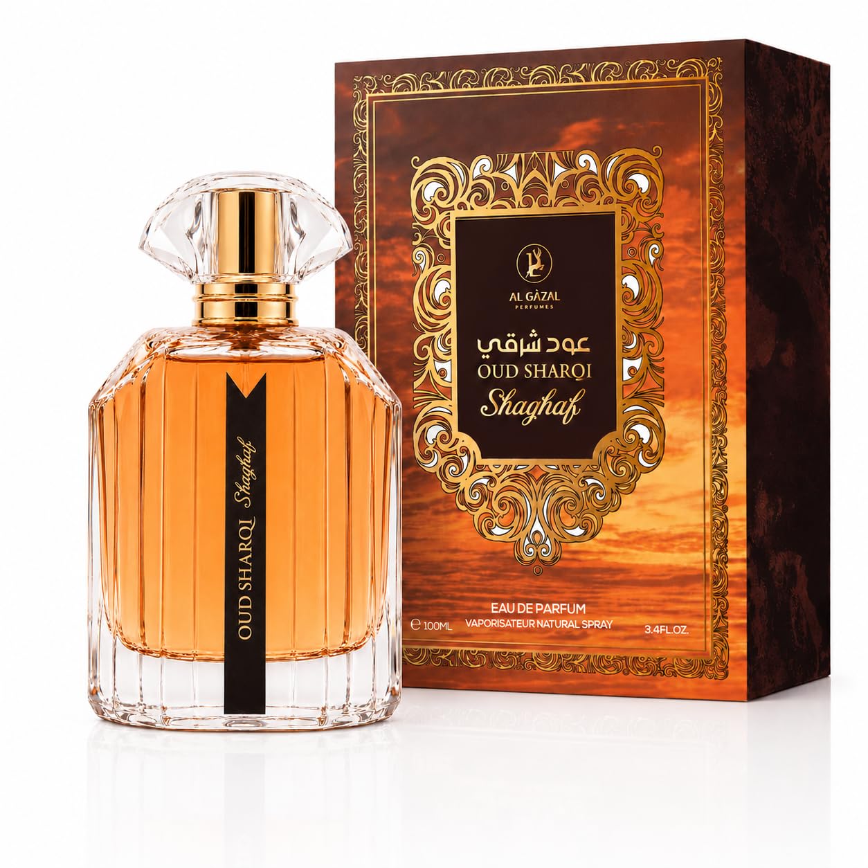 Alghazaleen Al Ghazal Oud Sharqi Shaghaf Eau de Parfum, 100 ml - Image 1