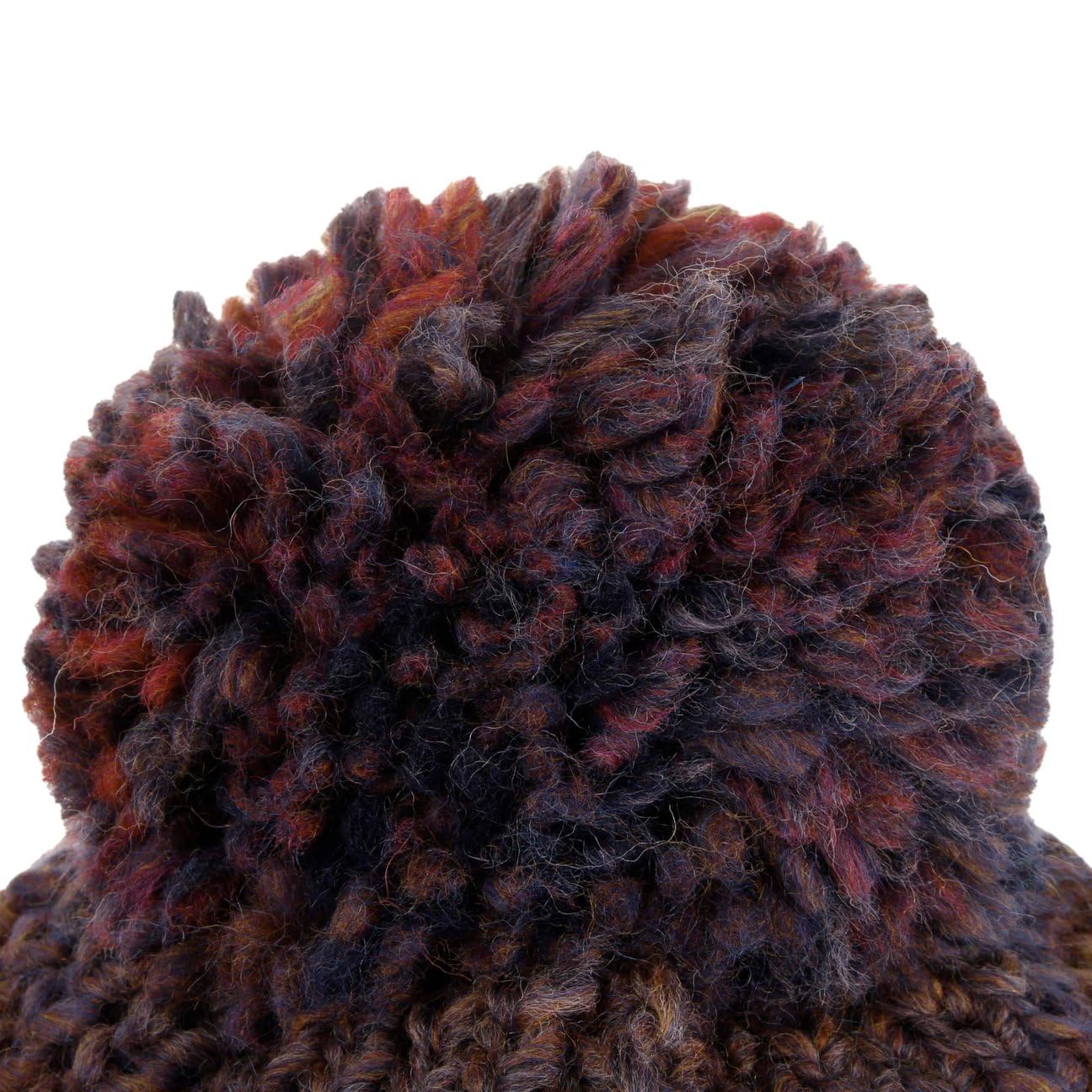 LIERYS Finja Bommelmütze Strickmütze Damen Made in Germany Pudel-wintermütze Schurwolle Beanie Herbst/Winter