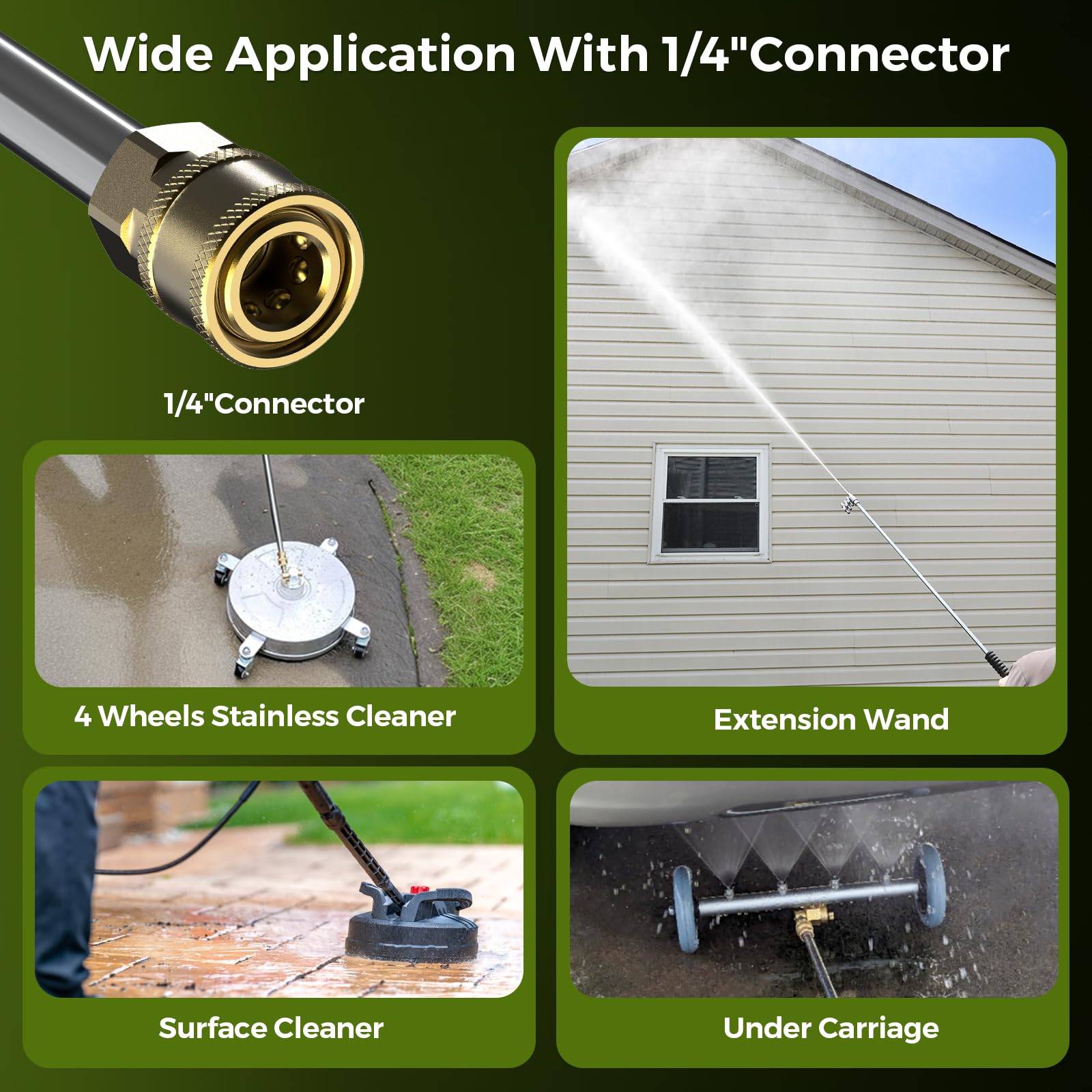 Electric Pressure Washer - 4000PSI 2.8GPM Electric Power Washer with 35ft Cord 26ft Hose, High Pressure Washers Includes 5 Nozzles, Foam Cannon for Cars, Homes, Driveways