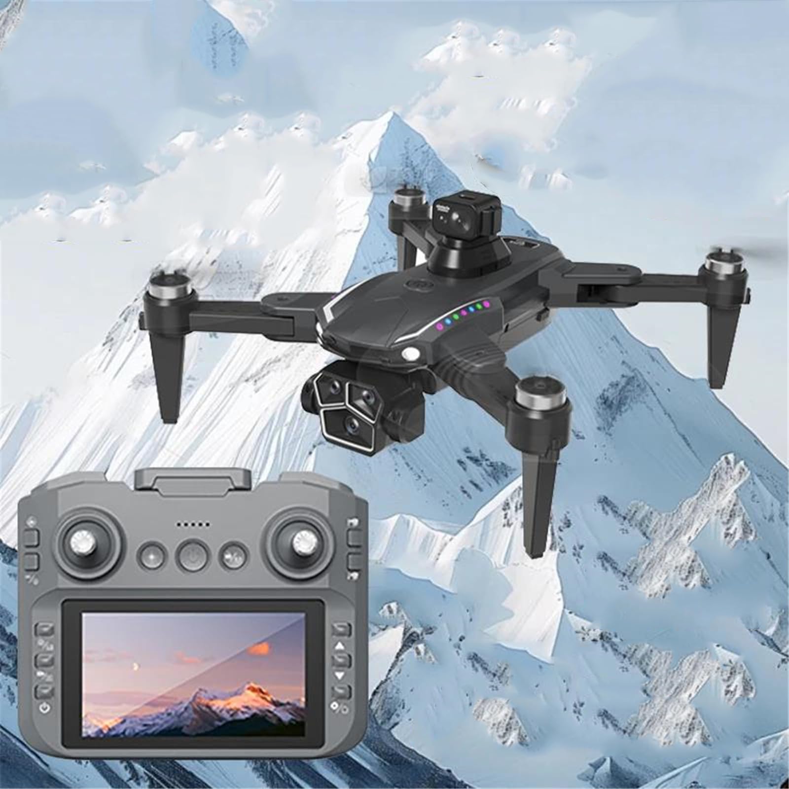 Dron s12 6k profesjonalny dron z kamerą hd gps 5g wifi silnik bezszczotkowy optyczny przepływ zawisający składany quadrocopter,Triple battery