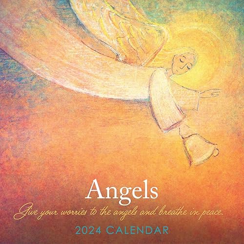 Calendario de pared colgante cuadrado de Salmosversículos de la Biblia 2024, sin plástico, planificador de 12 x 12 pulgadas, motivacional,