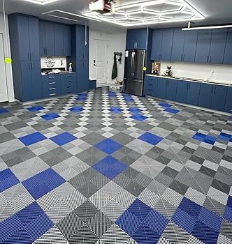 Swisstrax Ribtrax PRO Interlocking Garage Floor Tiles, 15.75