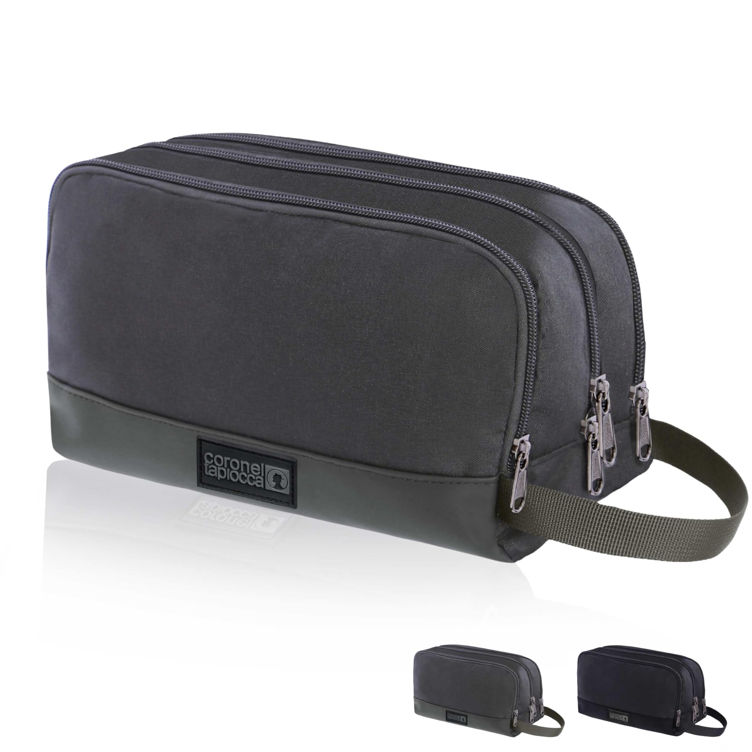 Coronel Tapiocca - Neceser Viaje para Hombre | Bolsa de Aseo compacta con 3 Compartimentos, Ideal para Viaje, Trabajo, Deporte o Vacaciones — view 7