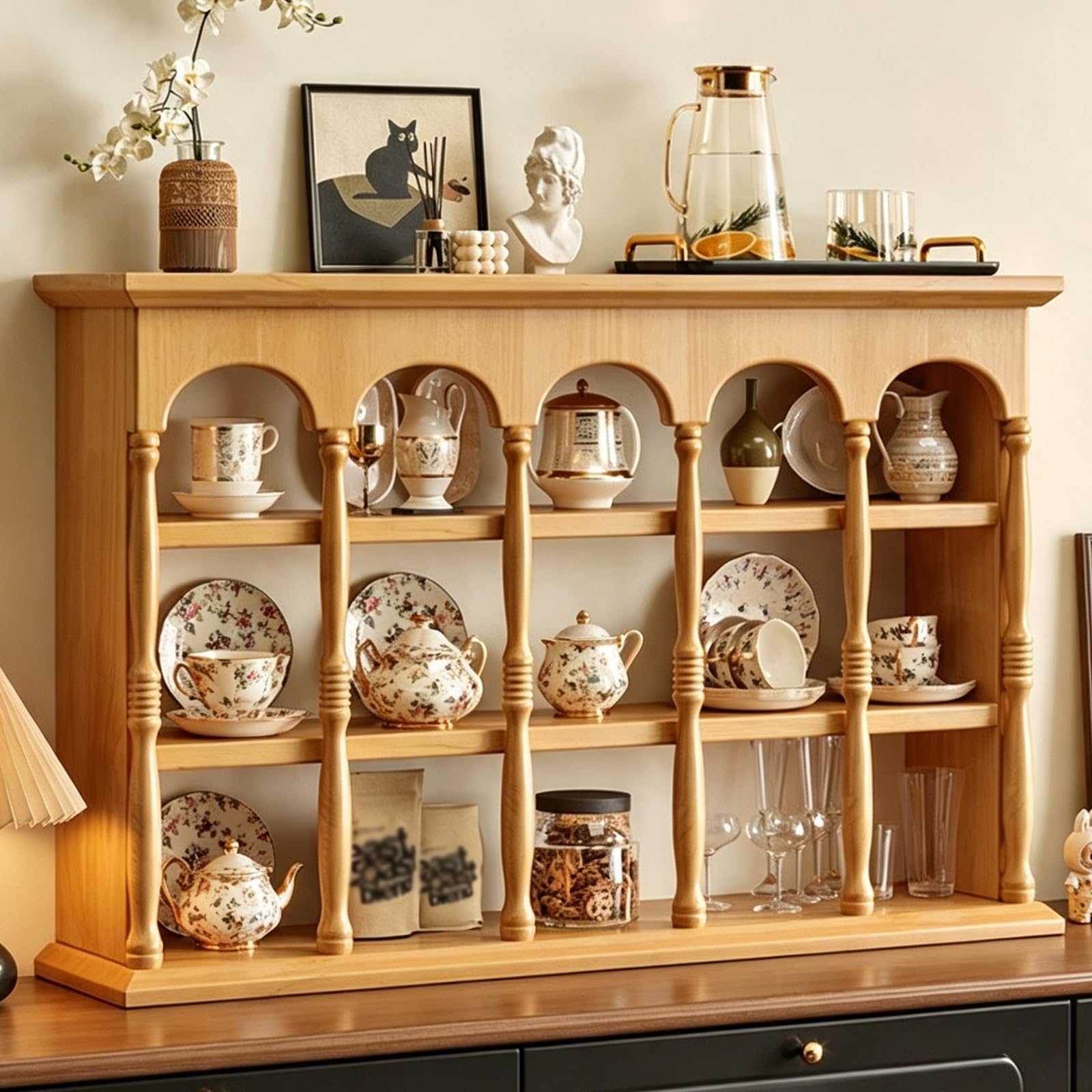 Tassen-Organizer for Den Schrank, Zur Wandmontage