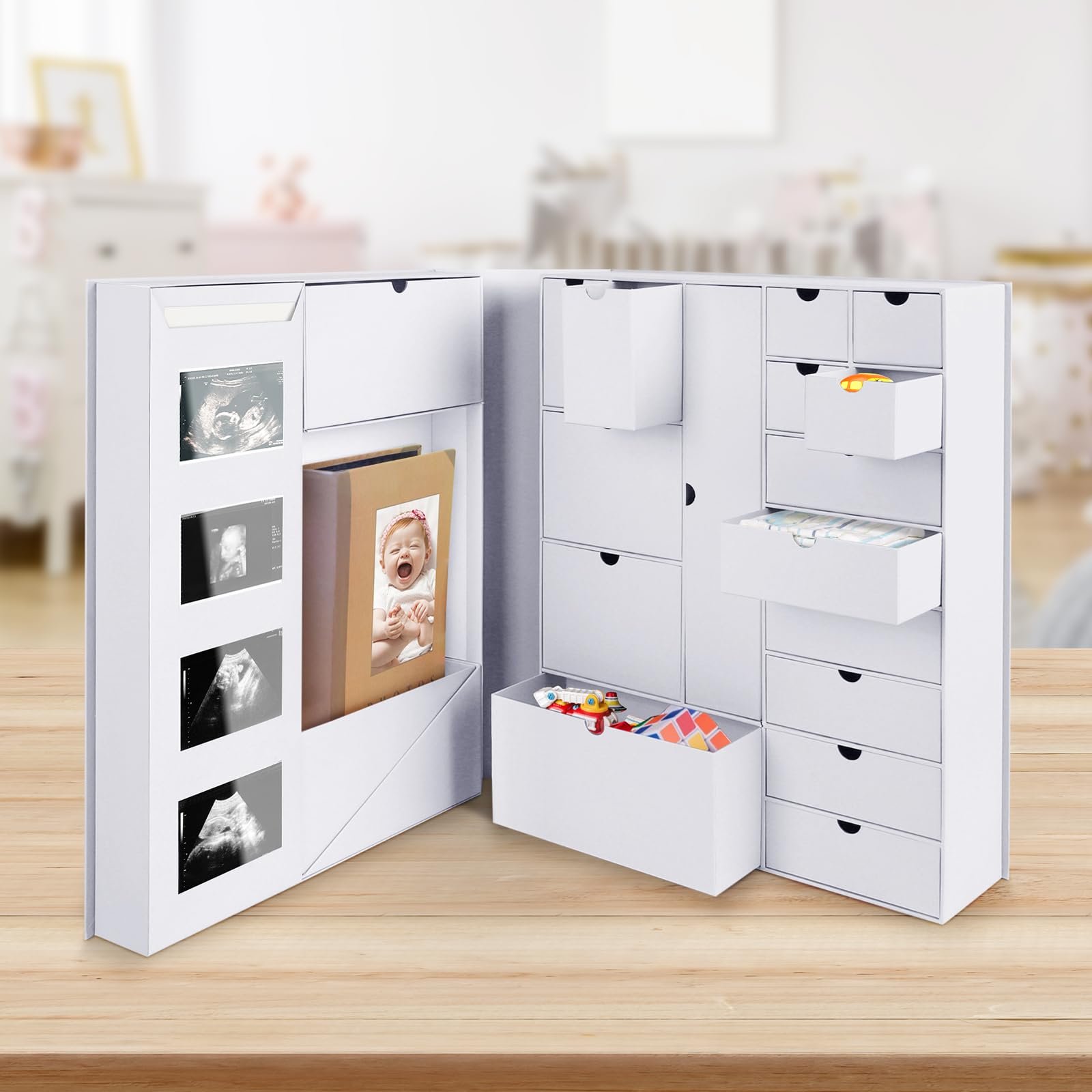 Baby Keepsake Box - Baby Memory Box Newborn Keepsake Box for Baby