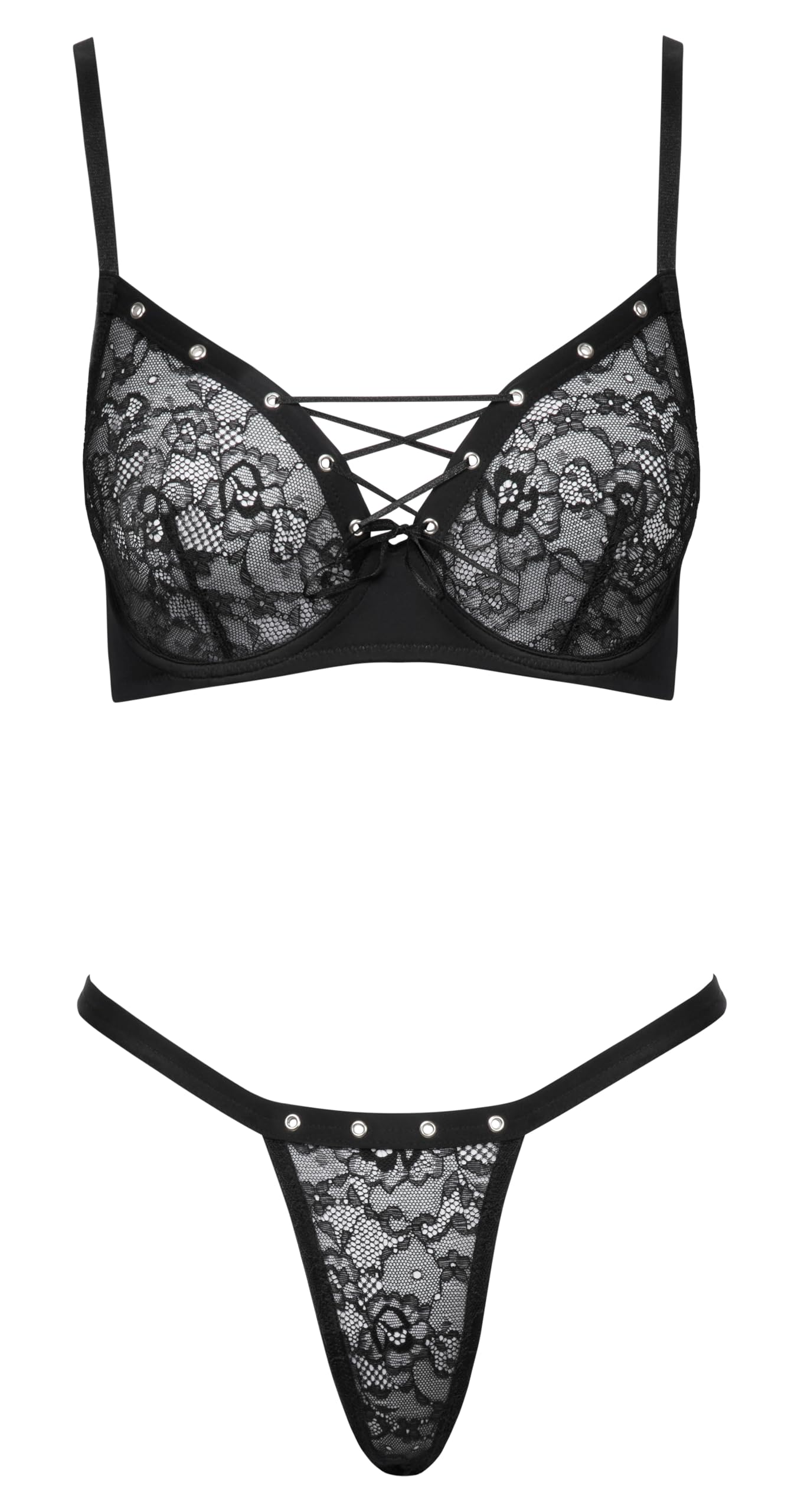 Cottelli Lingerie Women's Bra Set Black 75B/S