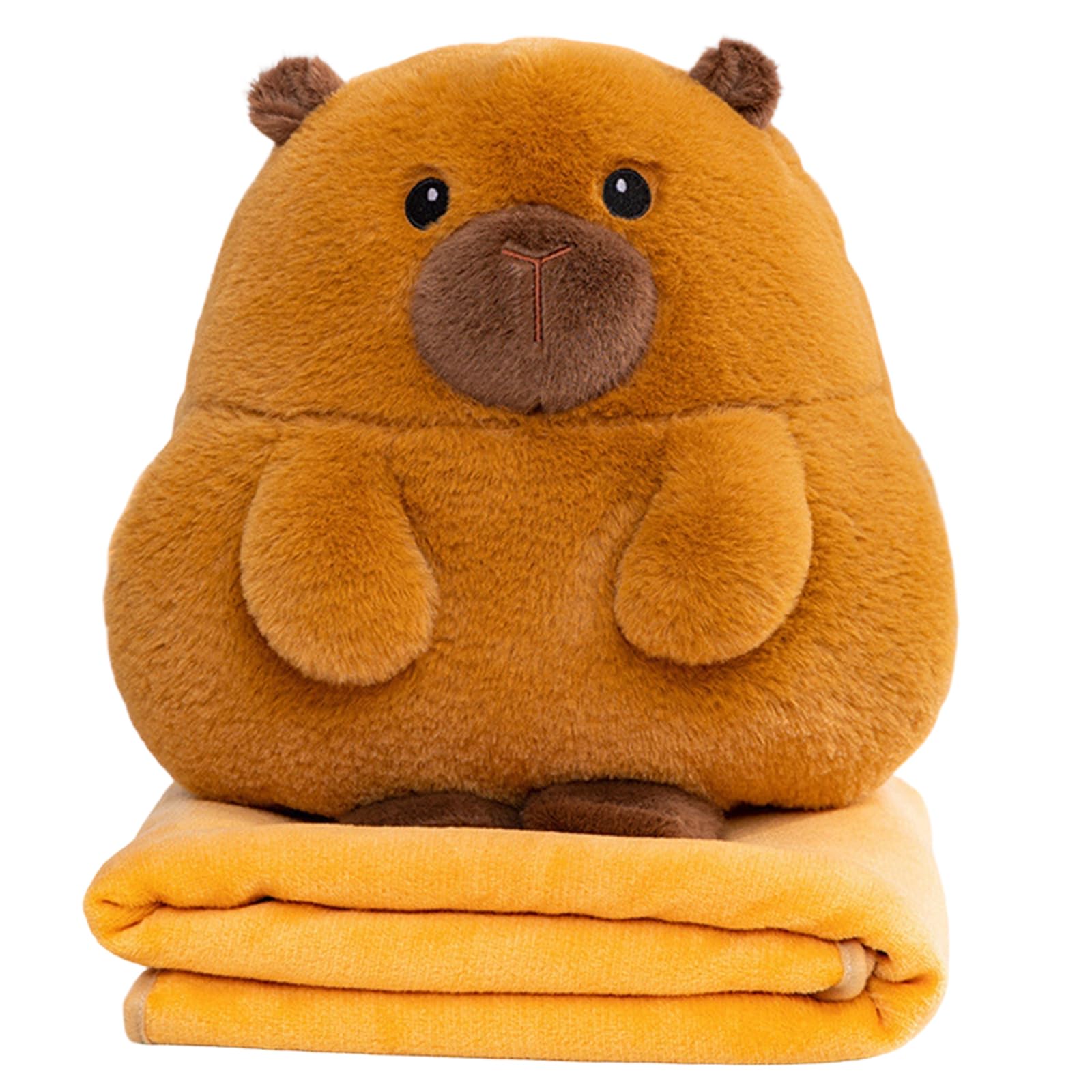 Tsophreniq Multifunctional Plushie Pillow Blanket with Lovely Animal Pattern for Home Travel Use Sleep Pillow Blanket