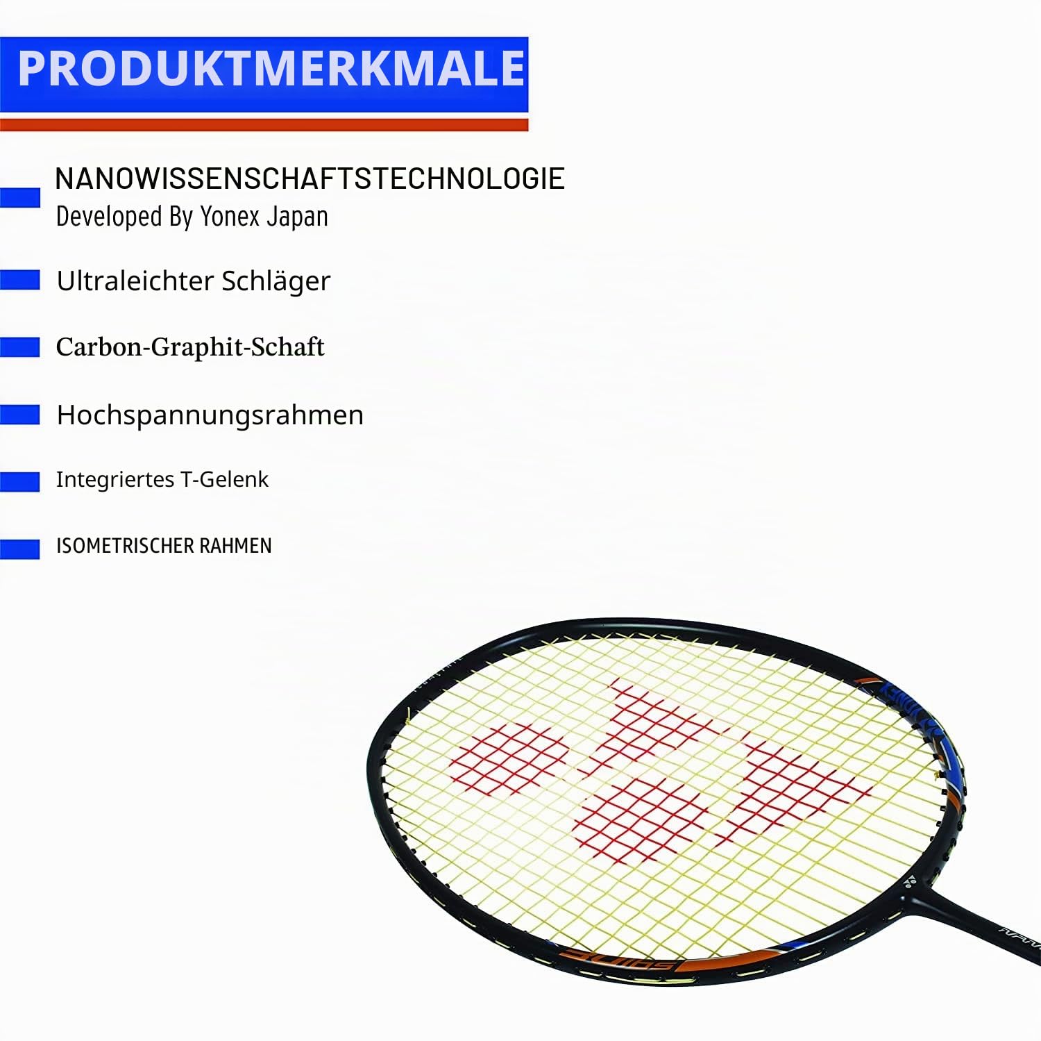 Yonex Nanoray Badmintonschläger Light 18i Graphit