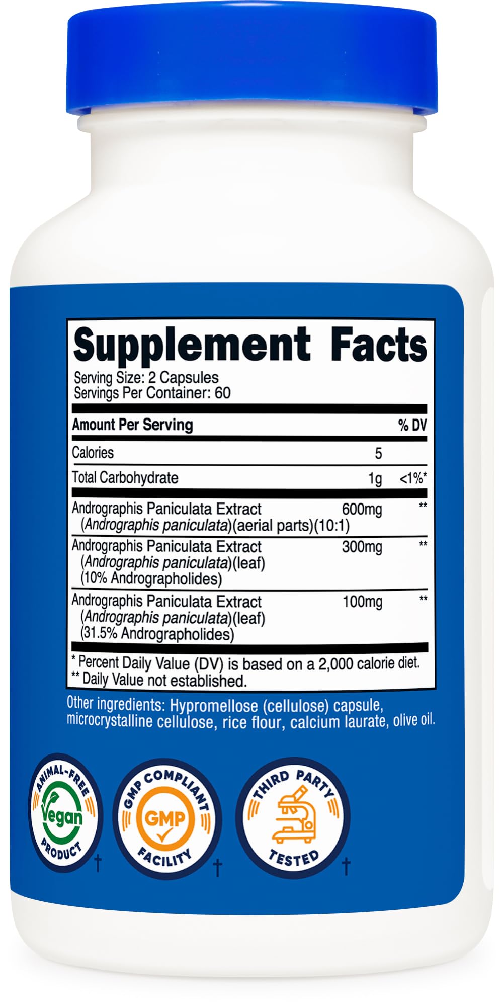Nutricost Andrographis Extract Capsules (1000mg) 120 Capsules — Amazon image 5