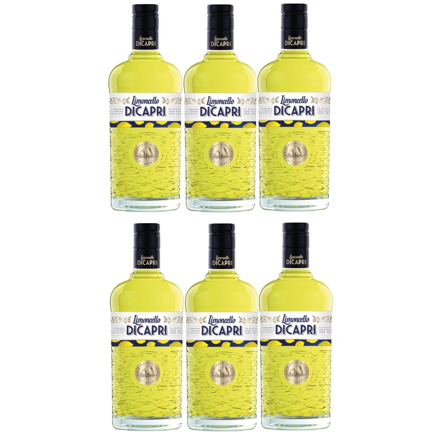 Limoncello di Capri Zitronen Likör Liquer Italien Inkl FeinWert E-Book (6 x 0,7l)