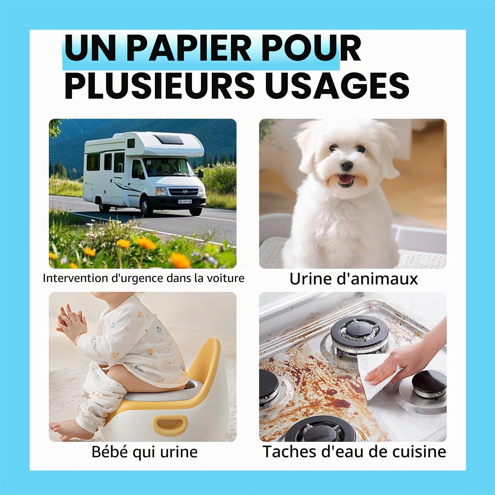 Lot de 40 coussins absorbants jetables pour toilettes portables, bassins de lit et urinoirs, solidification rapide du gel jusqu'à 80 ml, anti-éclaboussures et contrôle des odeurs, pour personnes âgées