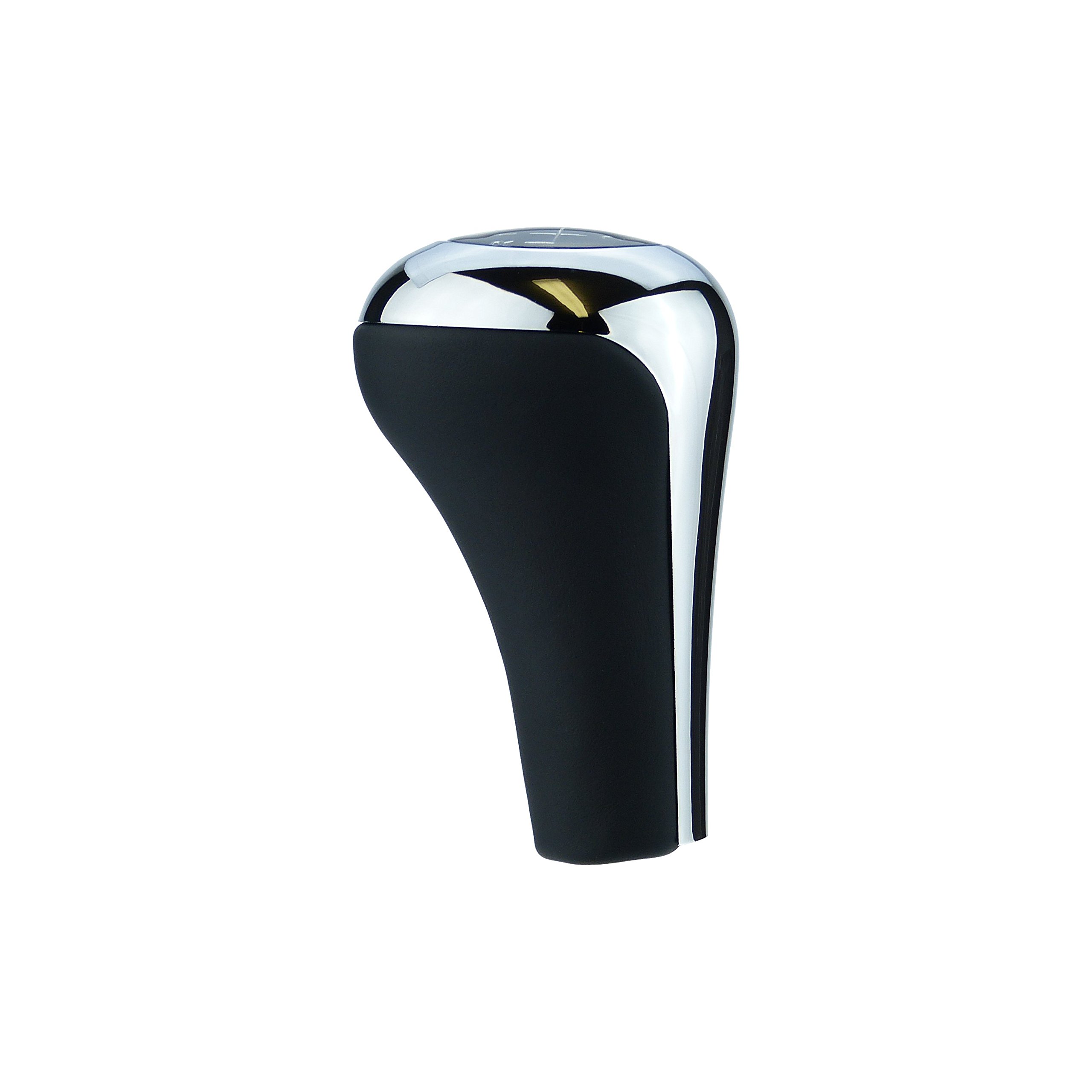 L&P A276-8 gałka dźwigni zmiany biegów, czarna, chromowana, 5-biegowa, kompatybilna z BMW 3er e36 e46 e90 e91 e92 e93 5er e39 e60 e61 X3 e83 gałka Plug Play część zamienna do OEM