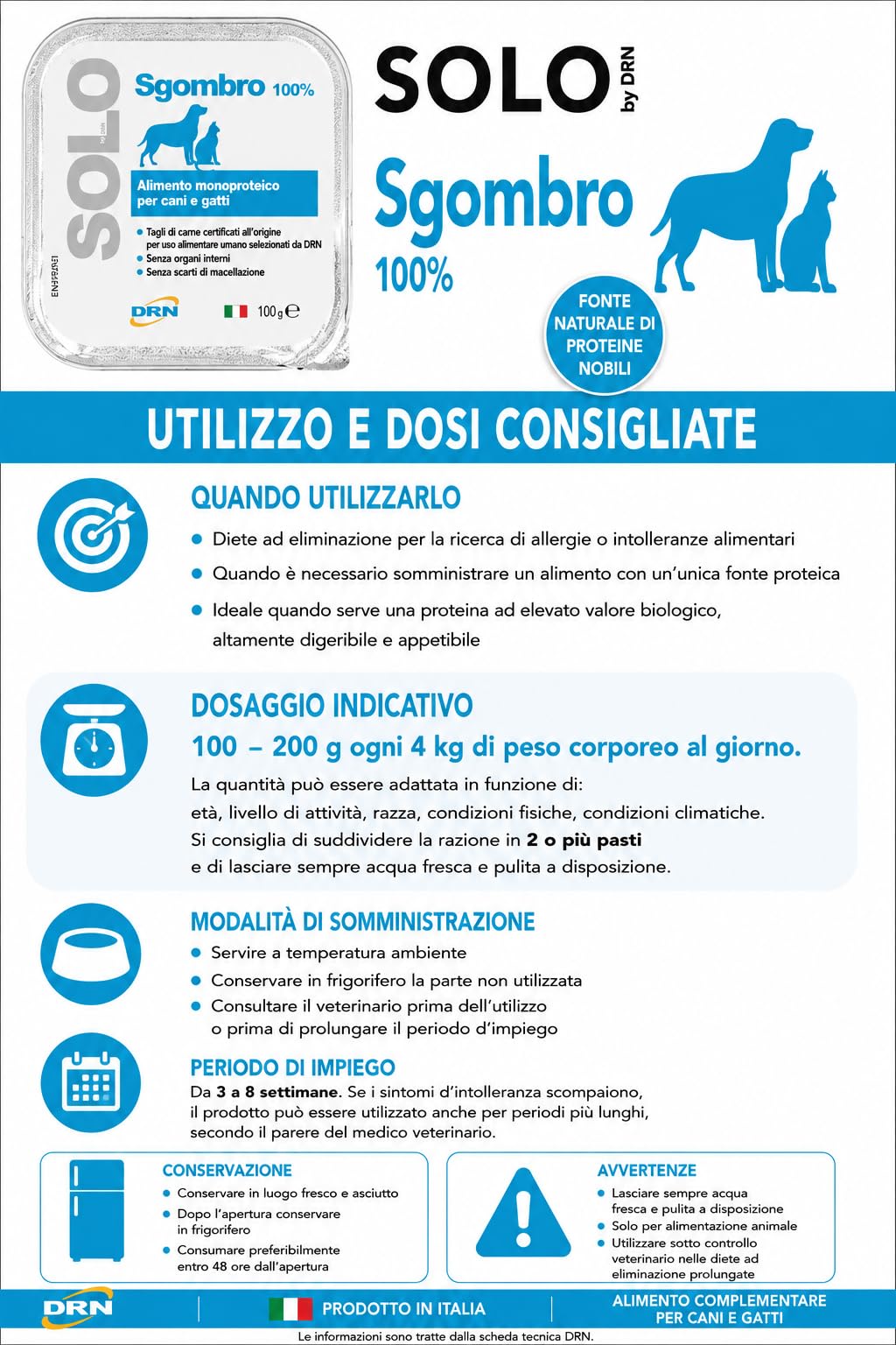 DRN SOLO SGOMBRO 100 gr - confezione da 32