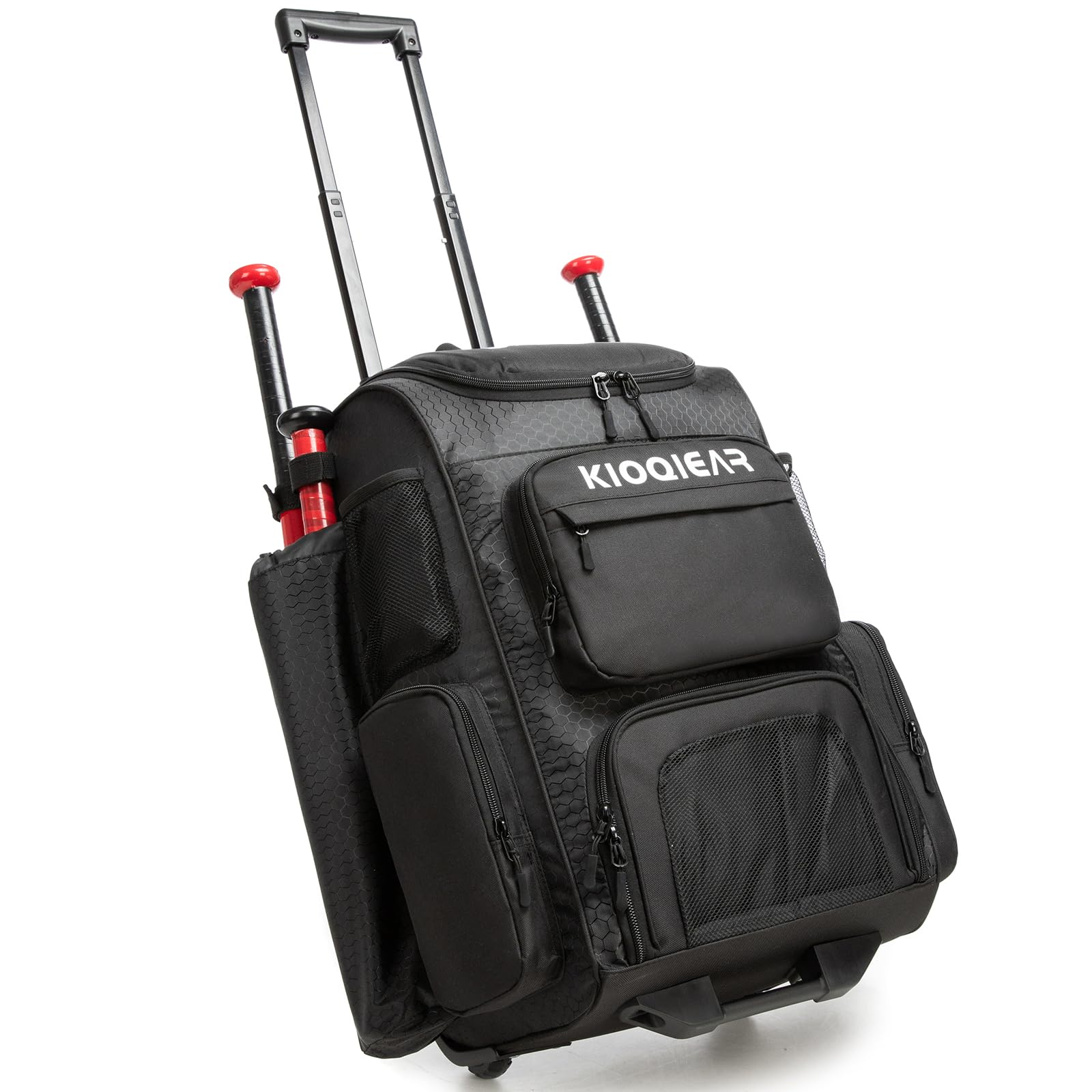 Amazon.com : Kioqiear Rolling Baseball Bag with Wheels,Large
