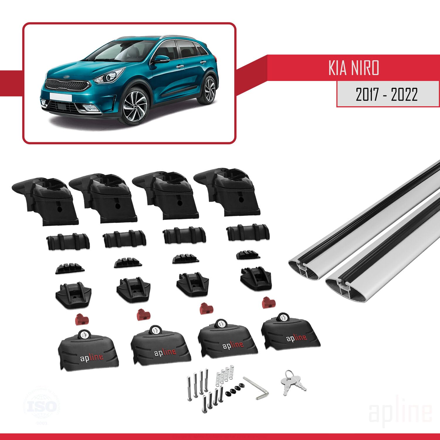 Compatible Avec Kia Niro (DE) 2017-2022 ACE-2 Barres De Toit